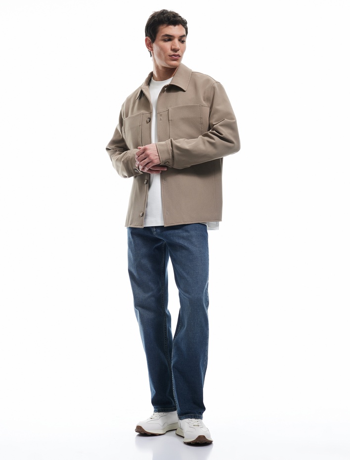  Normal Bel Düğmeli Vintage Straight Fit Jean Pantolon