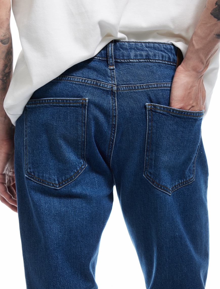   Normal Bel Pamuklu Straight Fit Jean Pantolon - Mark Jean