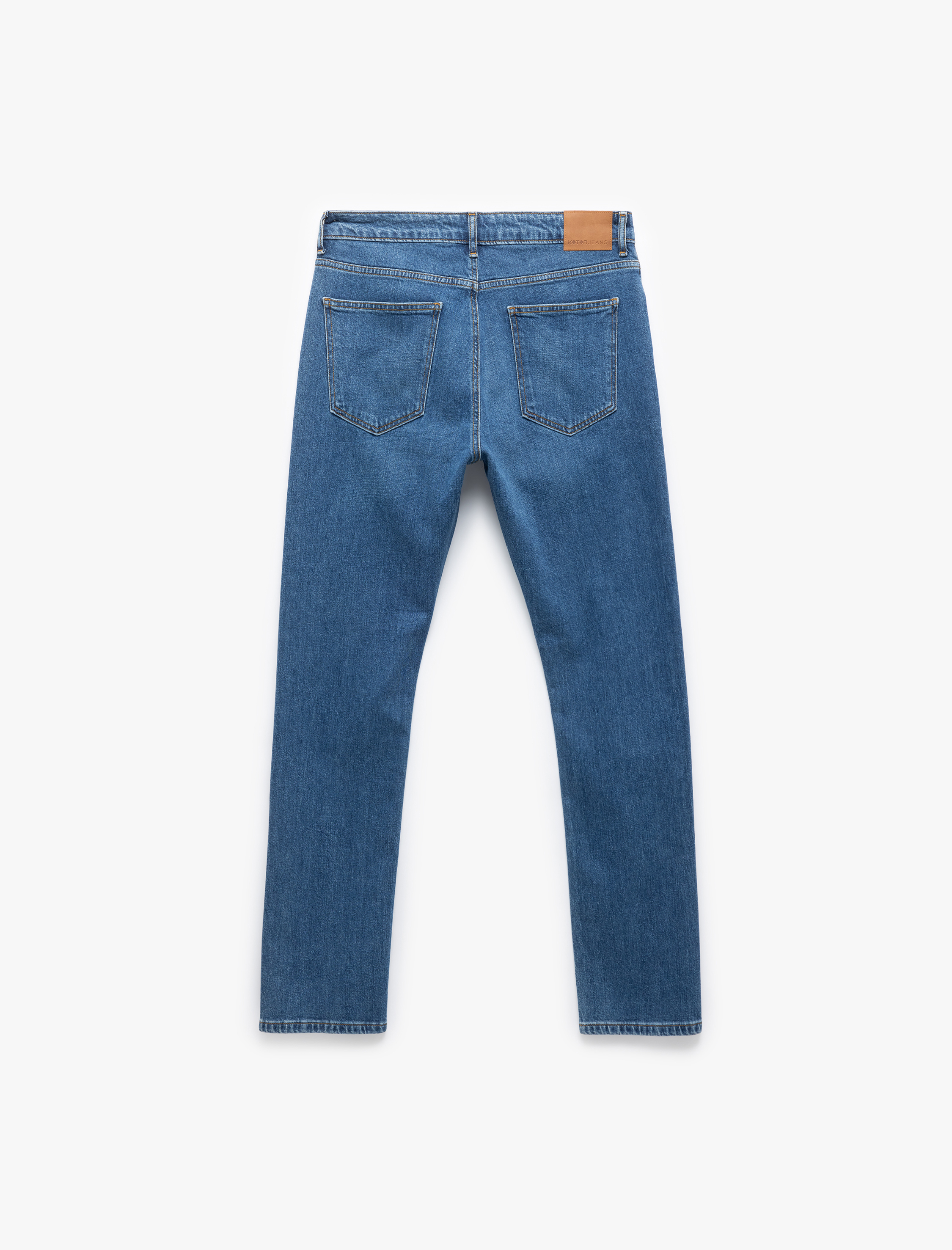   Normal Bel Pamuklu Straight Fit Jean Pantolon - Mark Jean