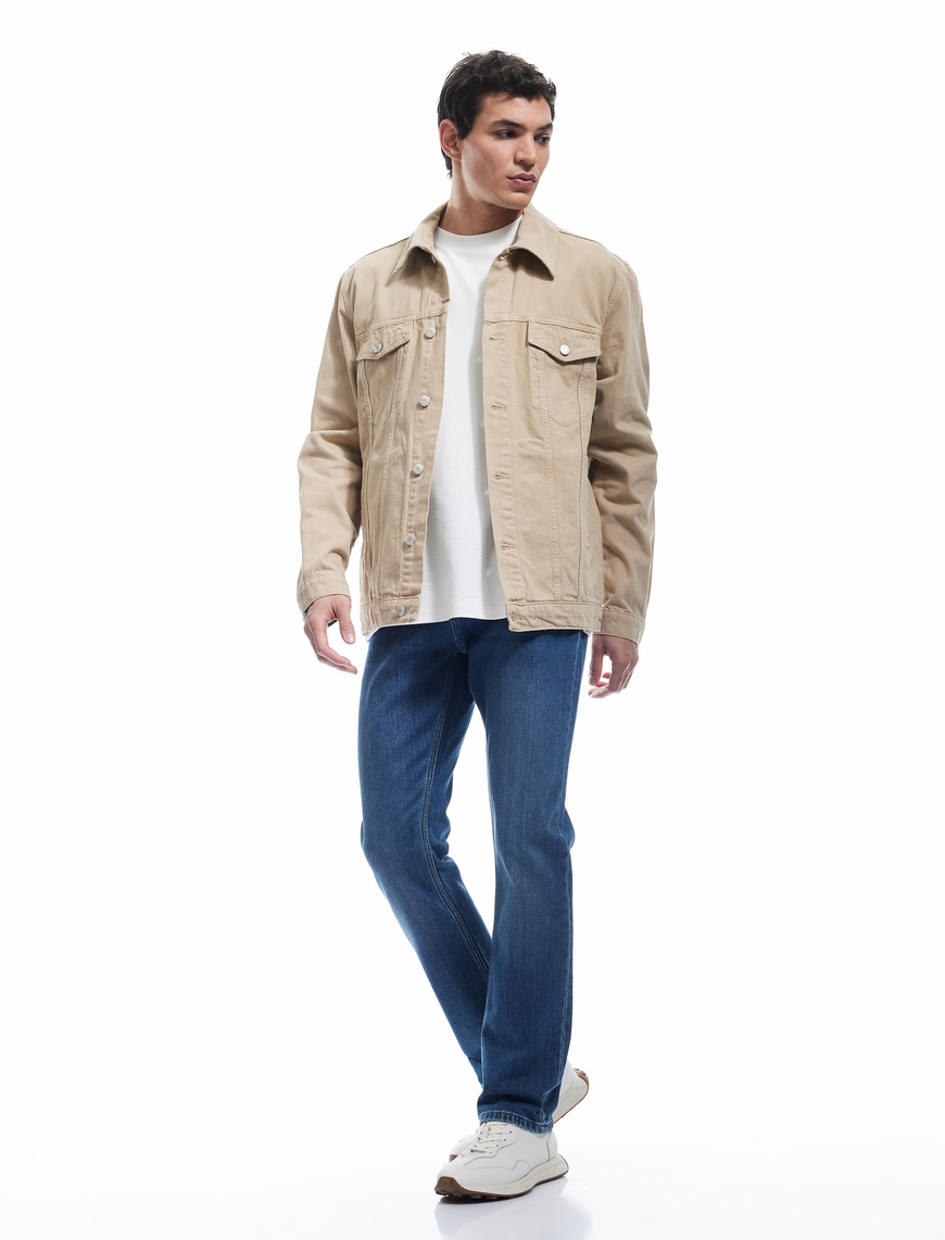   Normal Bel Pamuklu Straight Fit Jean Pantolon - Mark Jean