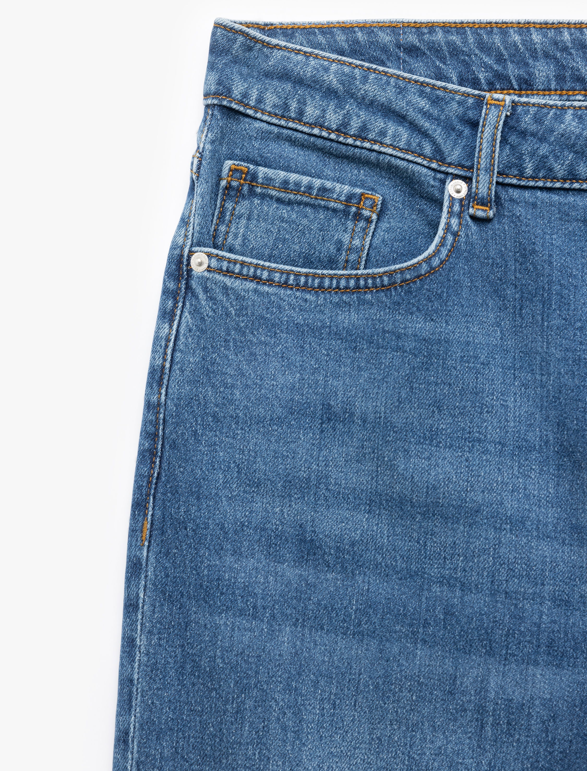   Normal Bel Pamuklu Straight Fit Jean Pantolon - Mark Jean