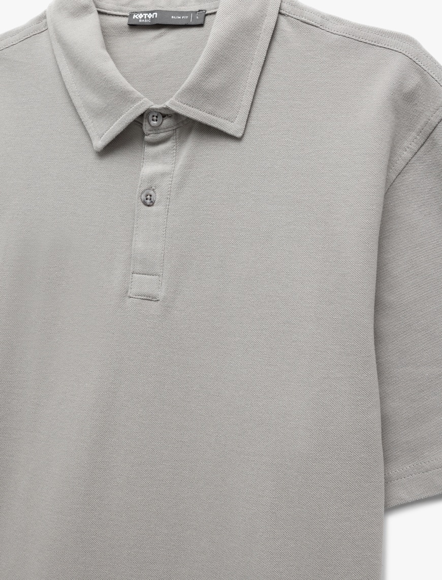   Pamuklu Regular Fit Kısa Kollu Polo Yaka Tişört