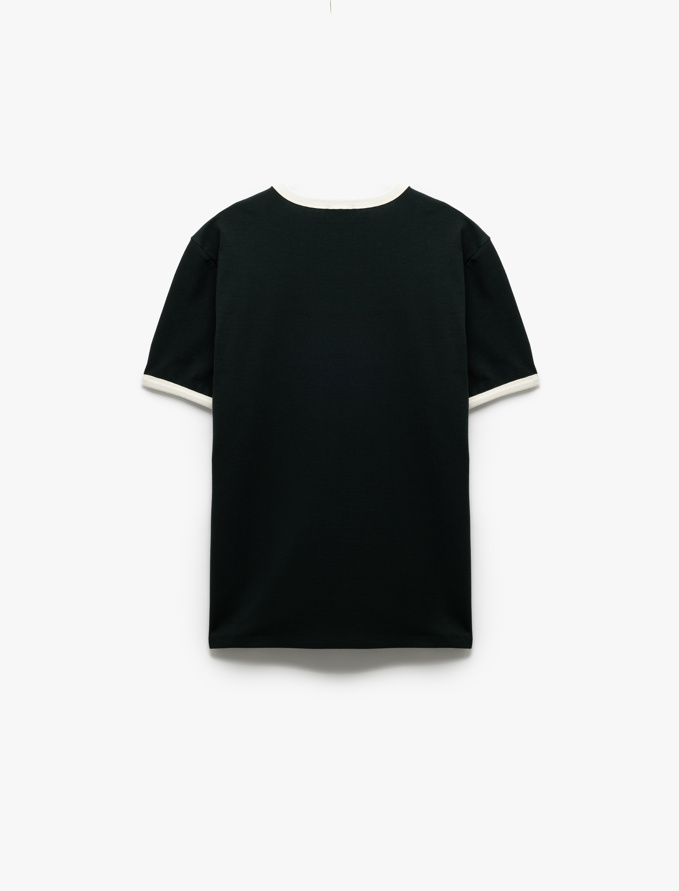   Pamuklu Regular Fit Biyeli Kısa Kollu Bisiklet Yaka Erkek Tişört