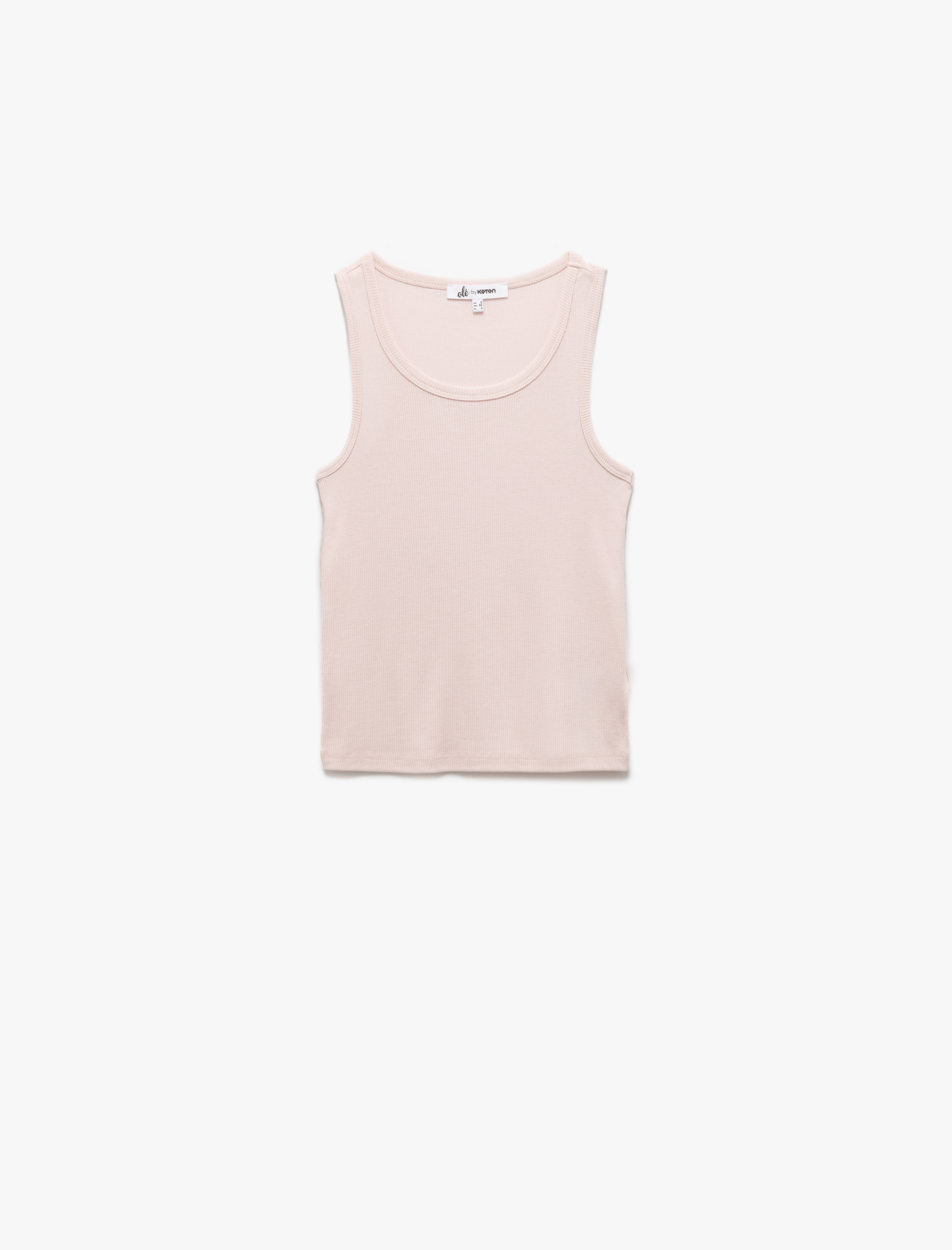   Dar Kesim Bisiklet Yaka Kaşkorse Viskon Karışımlı Basic Kolsuz Atlet