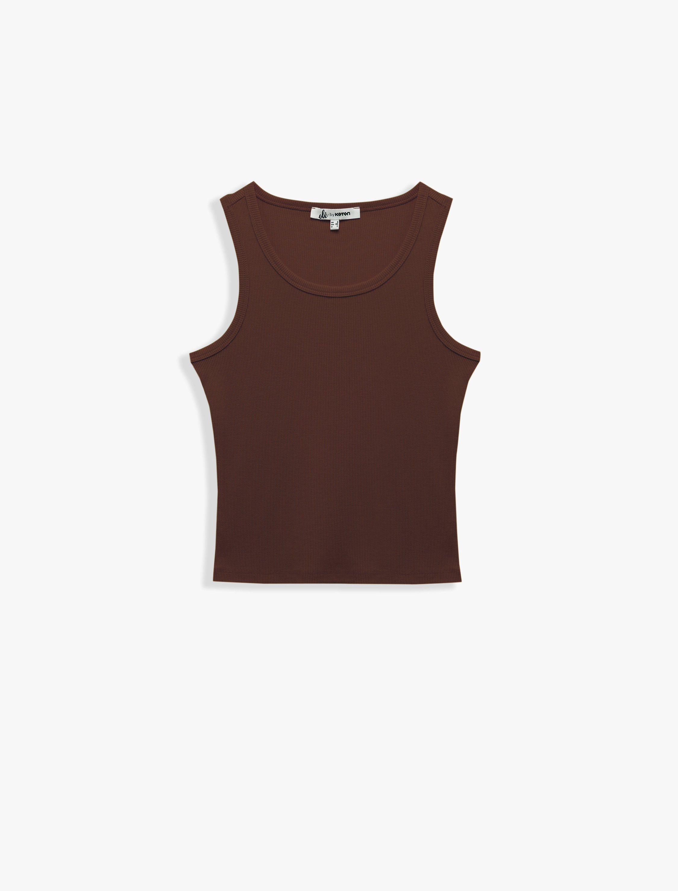   Dar Kesim Bisiklet Yaka Kaşkorse Viskon Karışımlı Basic Kolsuz Atlet