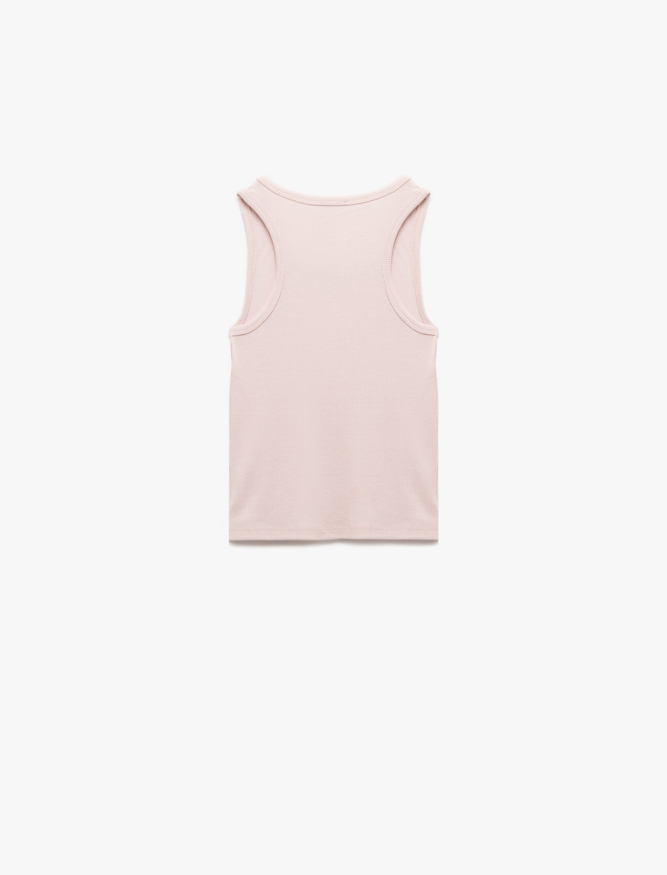   Dar Kesim Bisiklet Yaka Kaşkorse Viskon Karışımlı Basic Kolsuz Atlet