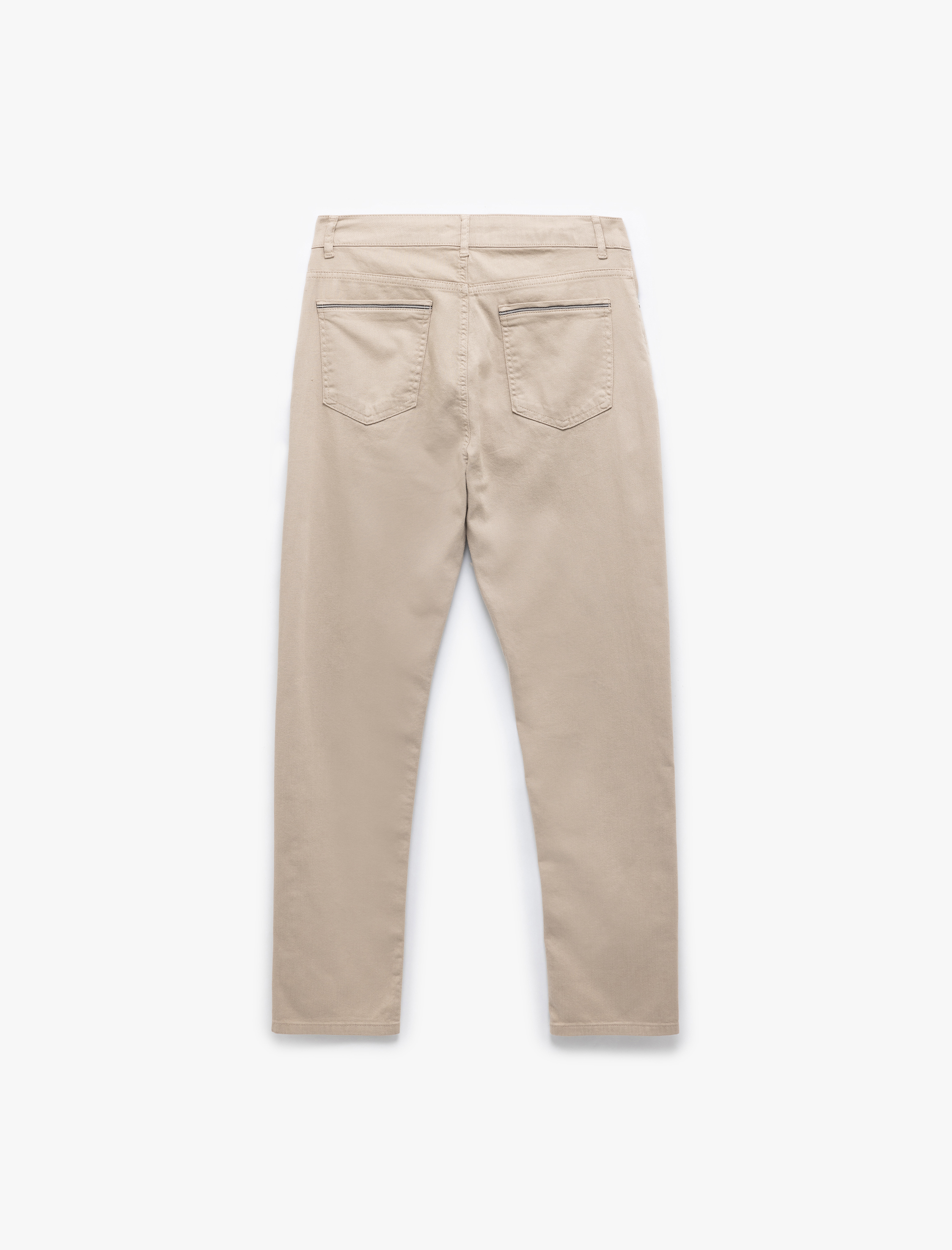   Pamuklu Straight Fit Gabardin Pantolon