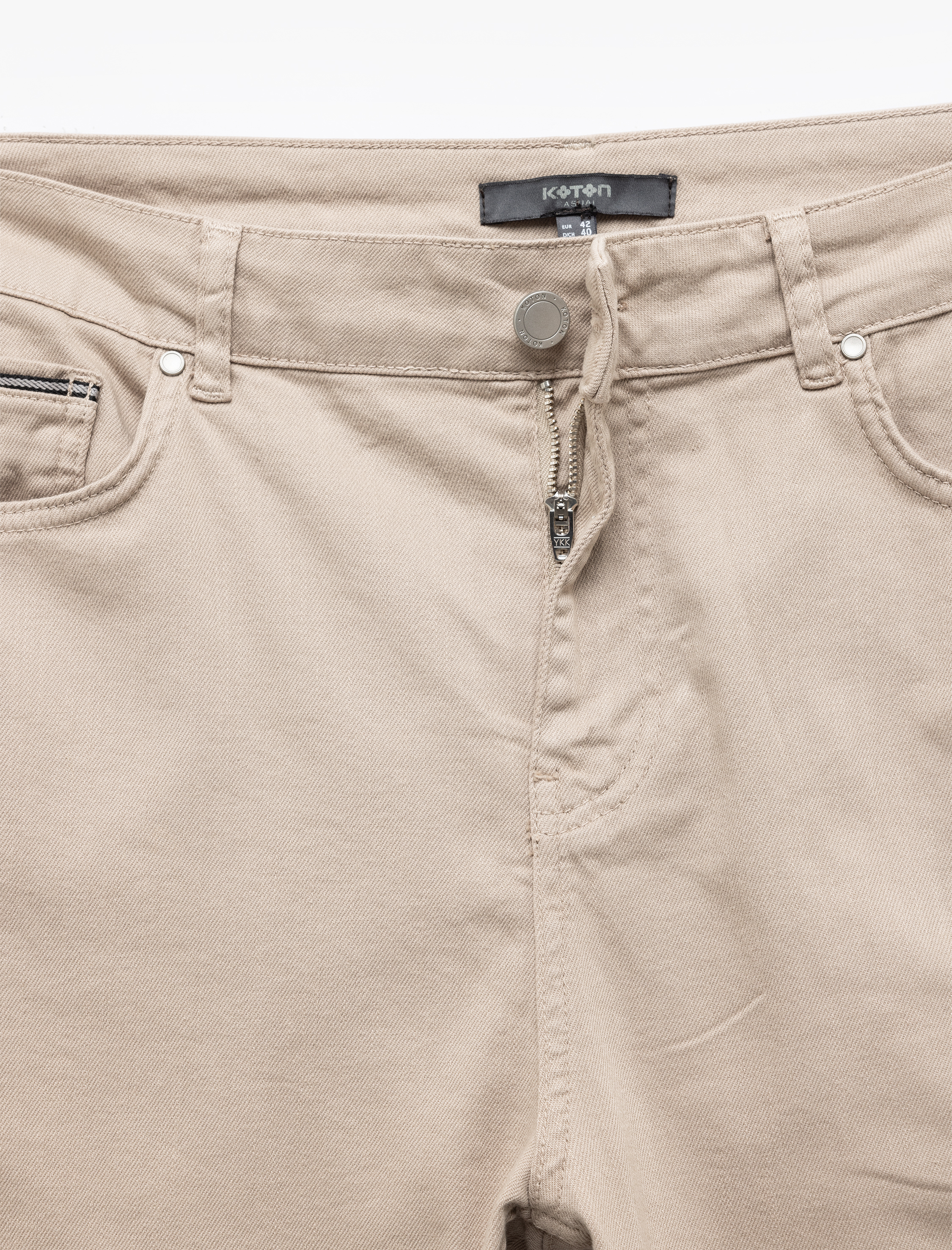   Pamuklu Straight Fit Gabardin Pantolon