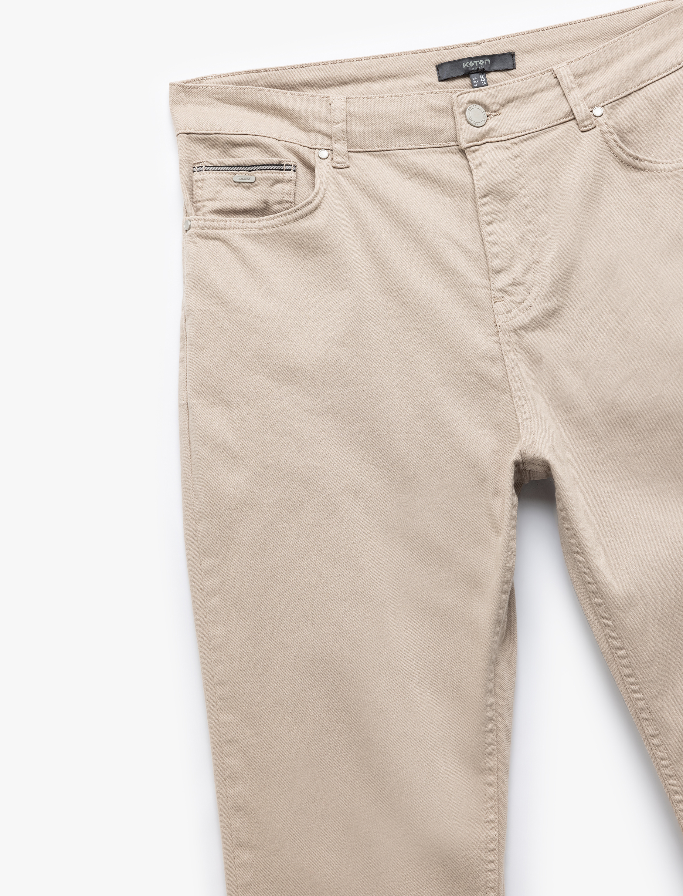   Pamuklu Straight Fit Gabardin Pantolon