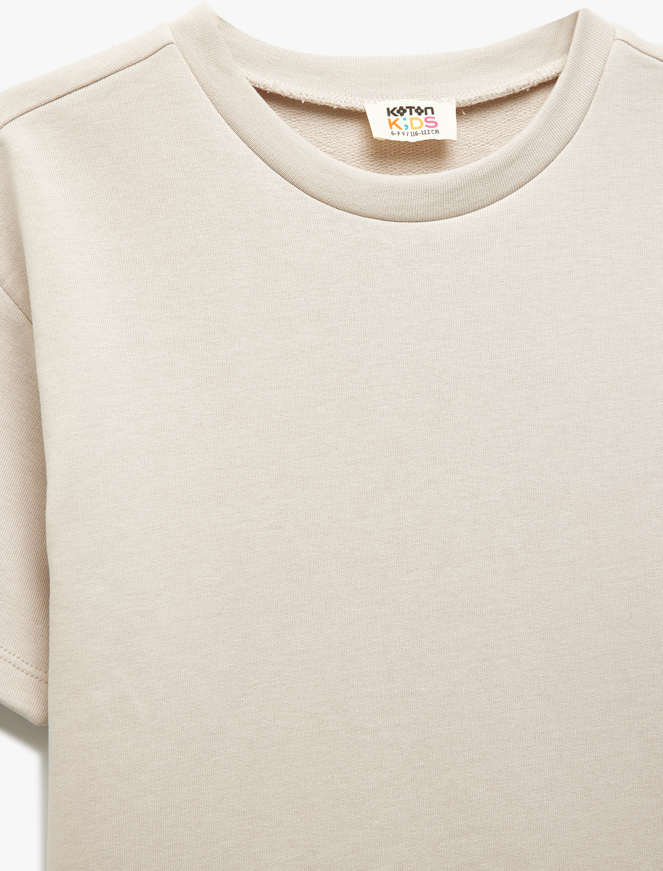  Erkek Çocuk Üç İplik Kısa Kollu Bisiklet Yaka Pamuklu Basic Tişört