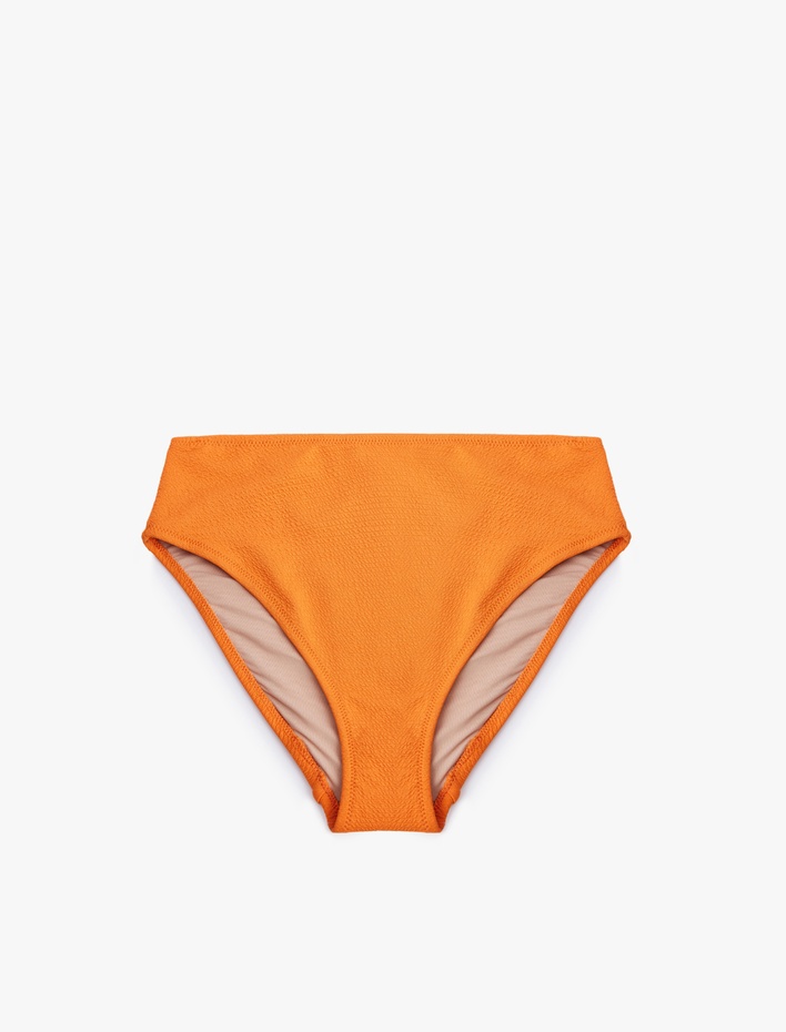  Astarlı Yüksek Bel Dokulu Bikini Altı