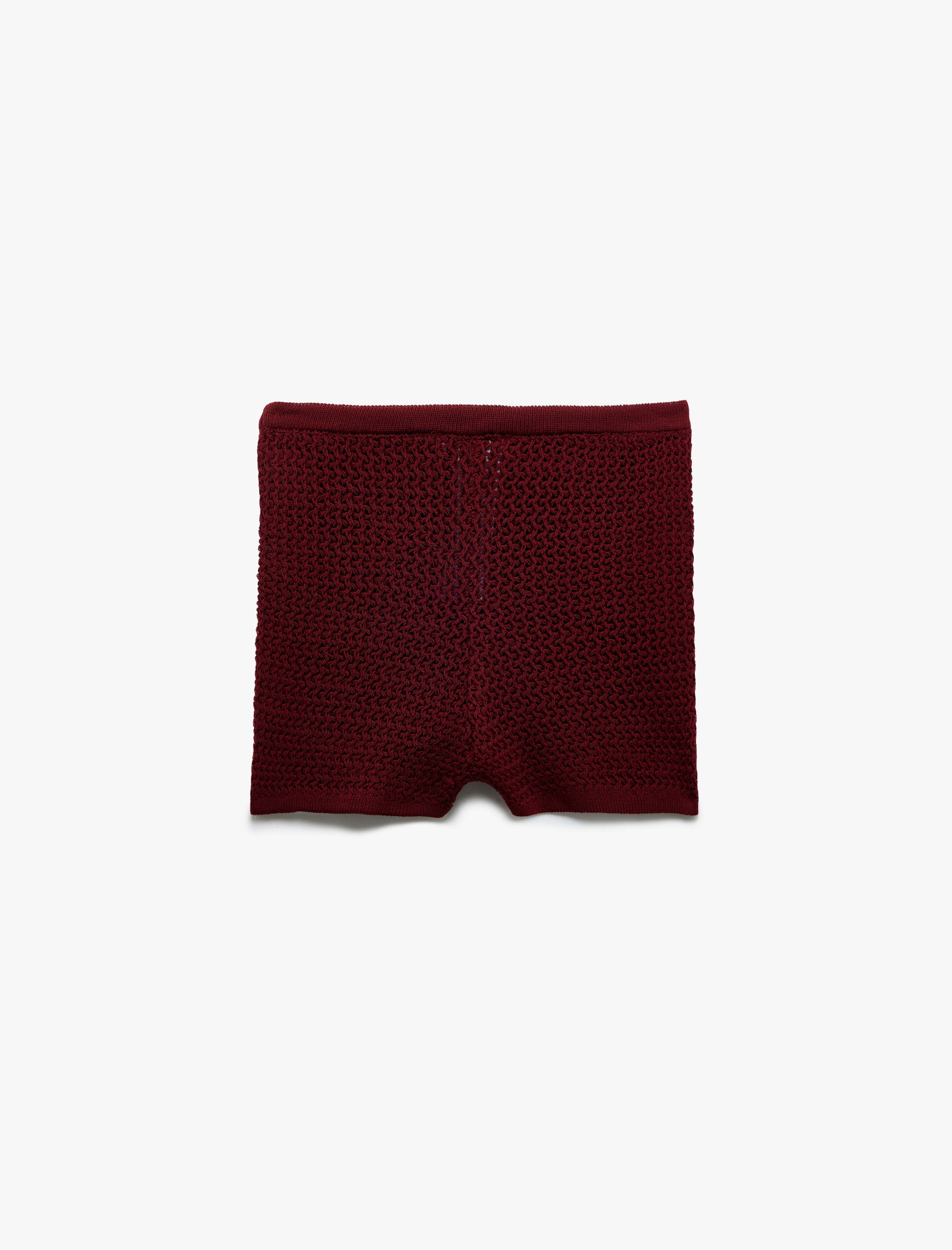   Beli Bağcıklı Normal Bel Triko Mini Şort