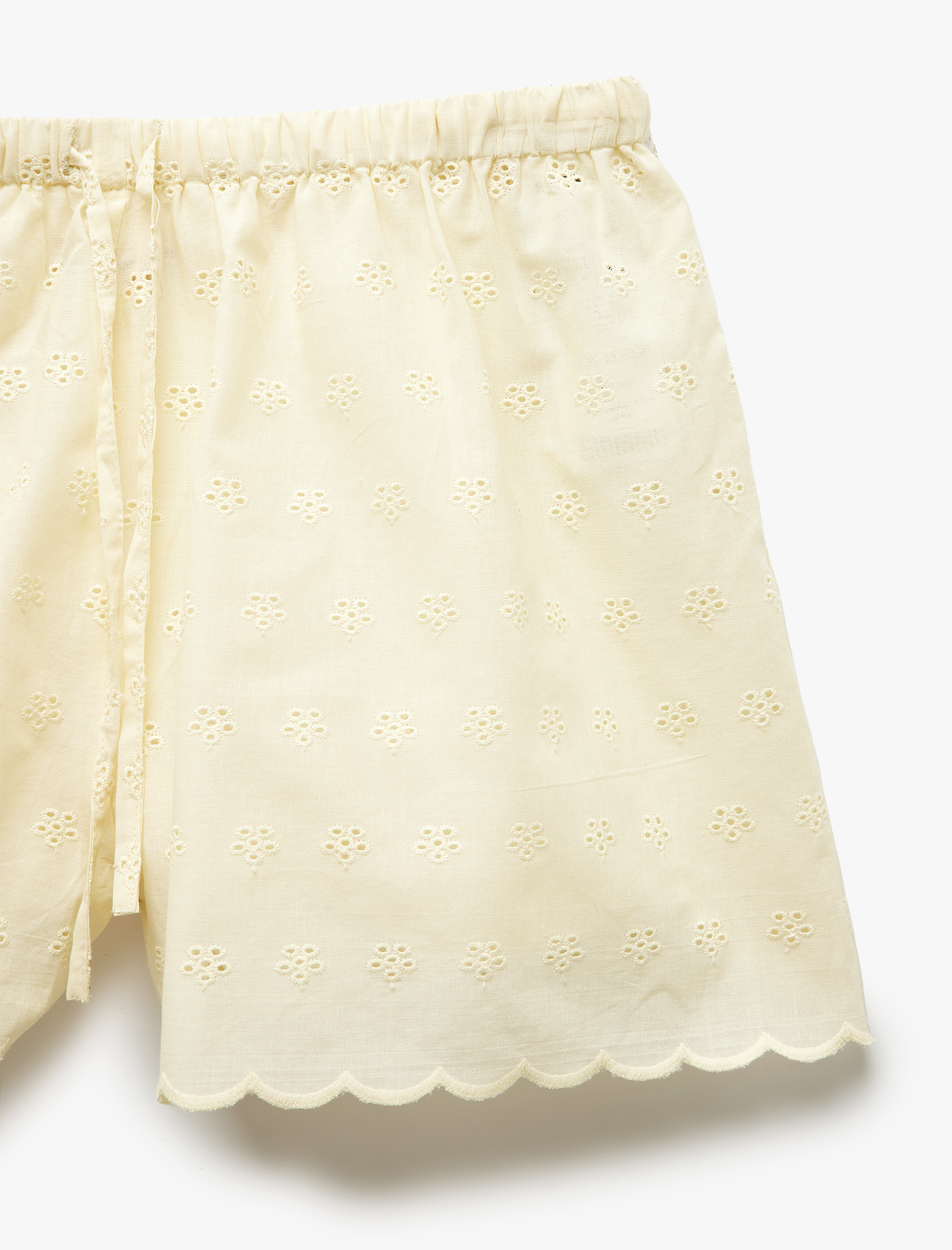 Rahat Kalıp Beli Bağlamalı Fistolu Şort Pijama Altı