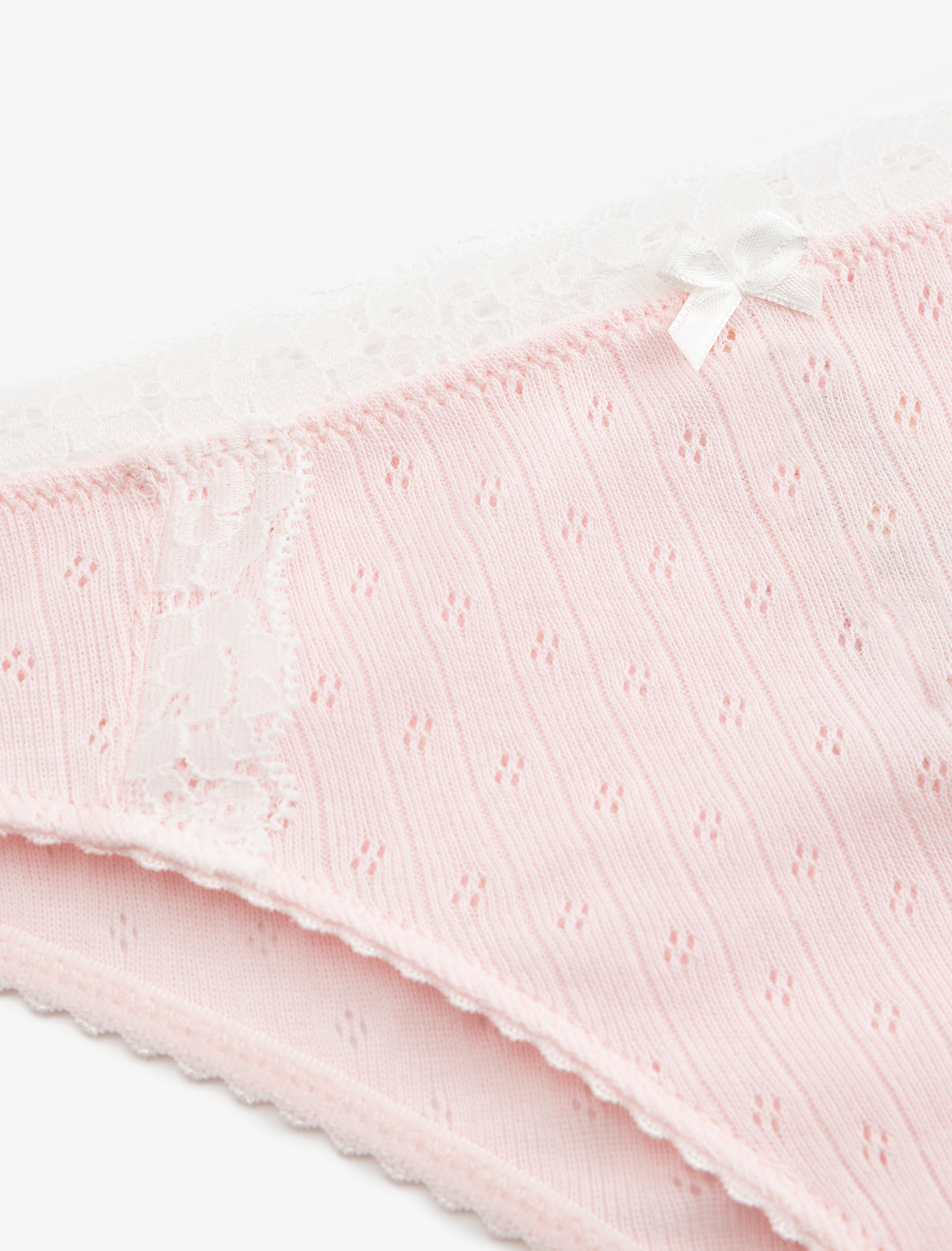   Dantel Detaylı Pamuklu Brazilian Külot