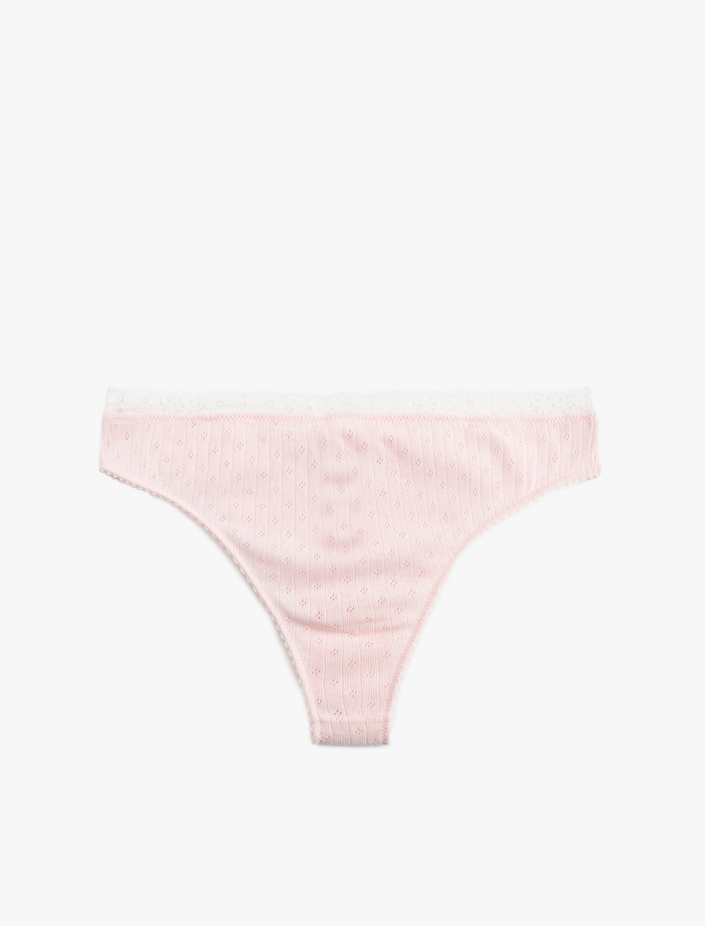   Dantel Detaylı Pamuklu Brazilian Külot