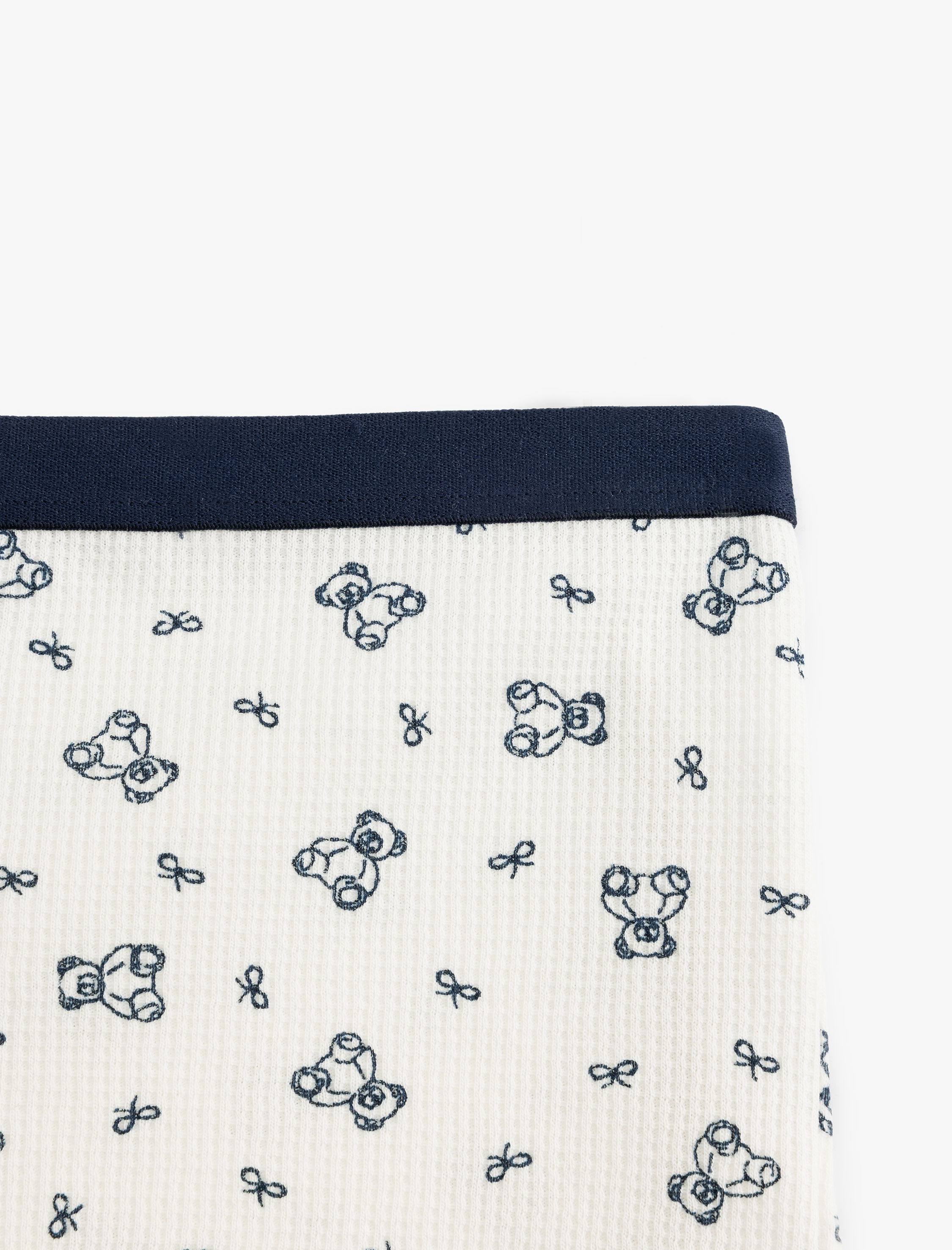   Pamuklu Yüksek Bel Ayıcık Desenli Hipster Külot