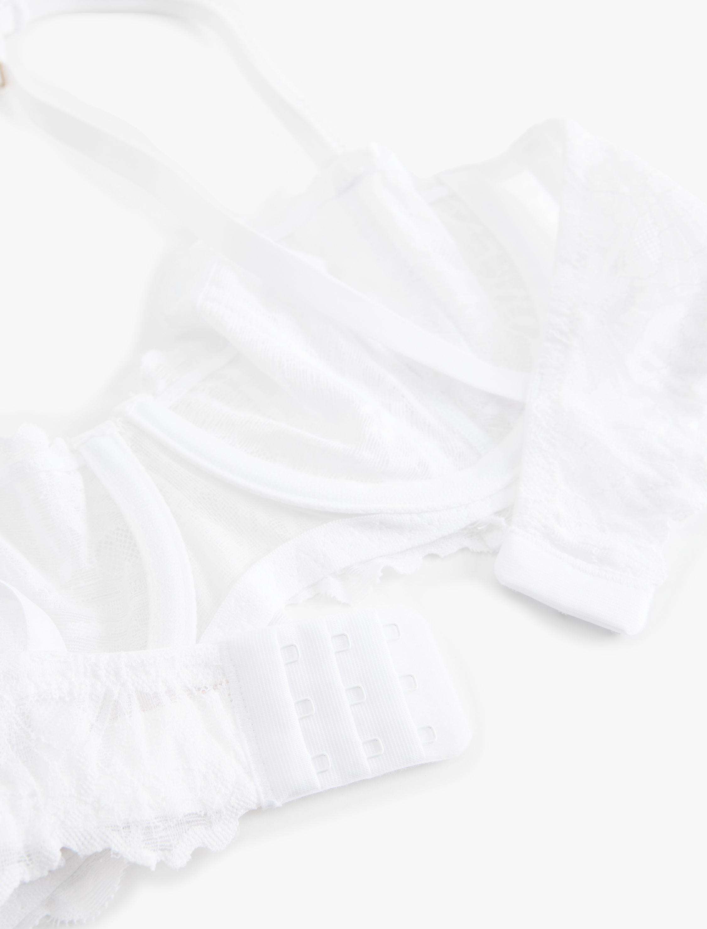   Taş Detaylı Dantelli Balenli Sütyen