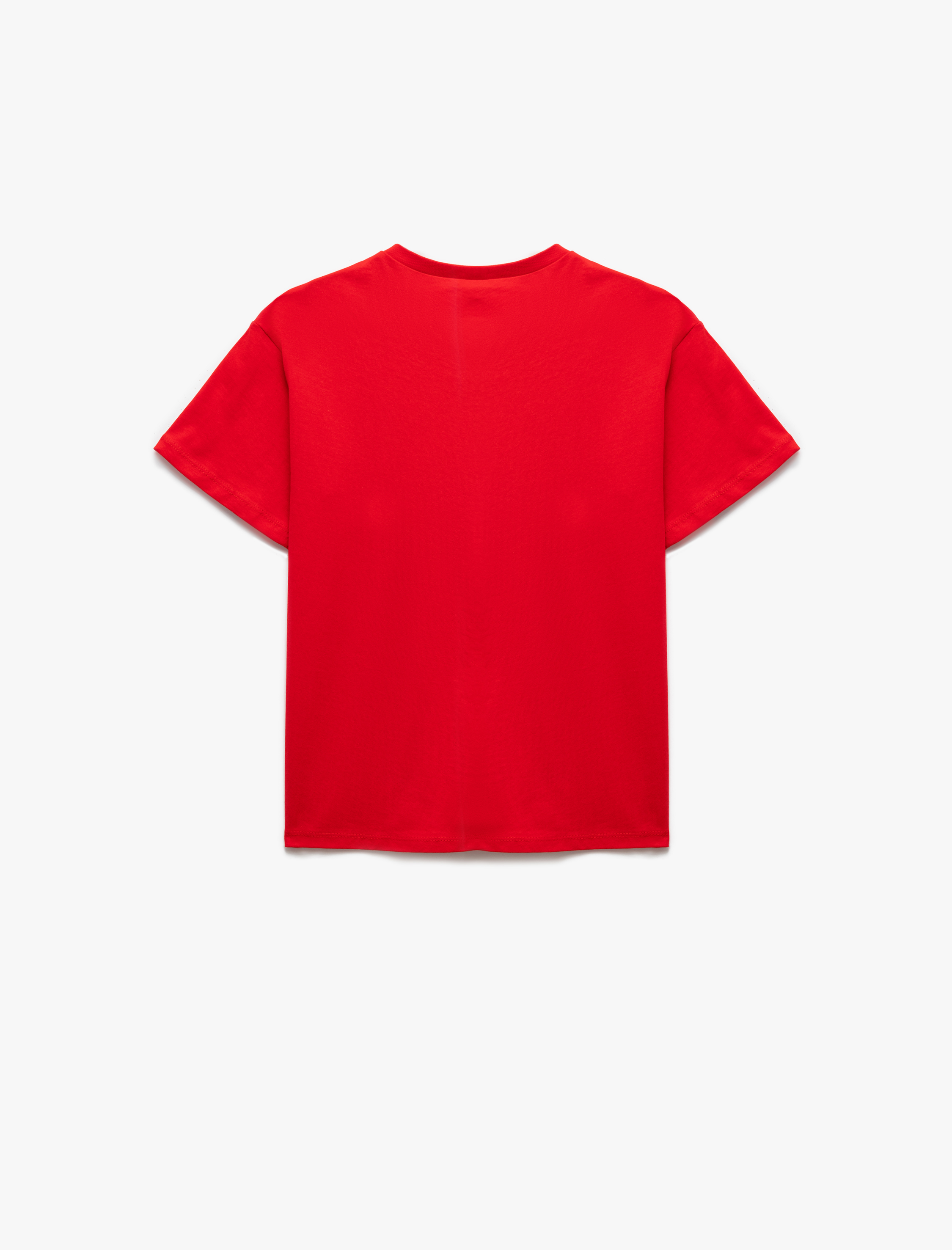  Erkek Çocuk Pamuklu Atatürk Baskılı Bisiklet Yaka Kısa Kollu Tişört