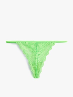 Yanları İpli Dantelli String Külot_3