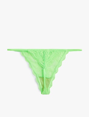 Yanları İpli Dantelli String Külot_4