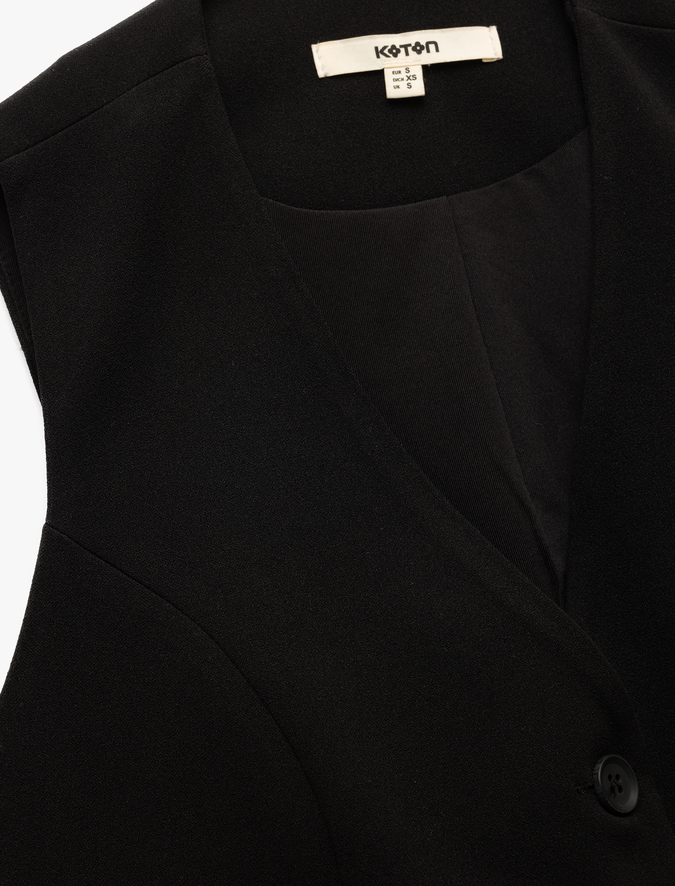   Krep Scuba Kumaş Astarlı Slim Fit V Yaka Kolsuz Düğmeli Yelek