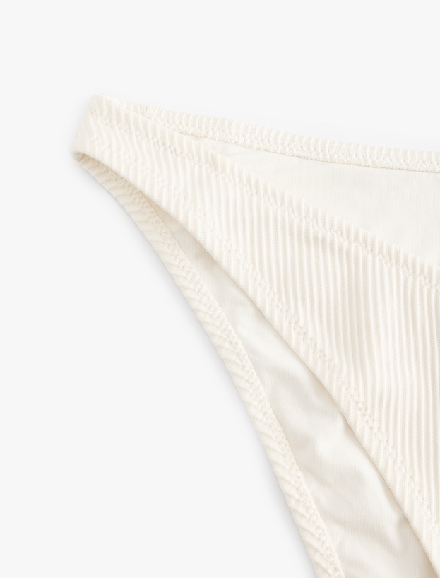 Dokulu Fitilli Yüksek Bel Slip Bikini Altı_5