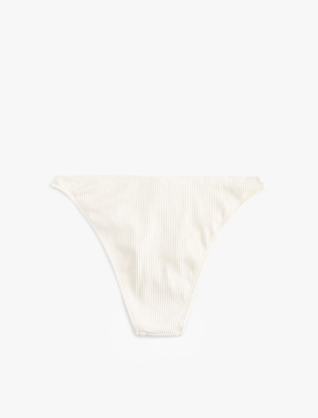 Dokulu Fitilli Yüksek Bel Slip Bikini Altı_4