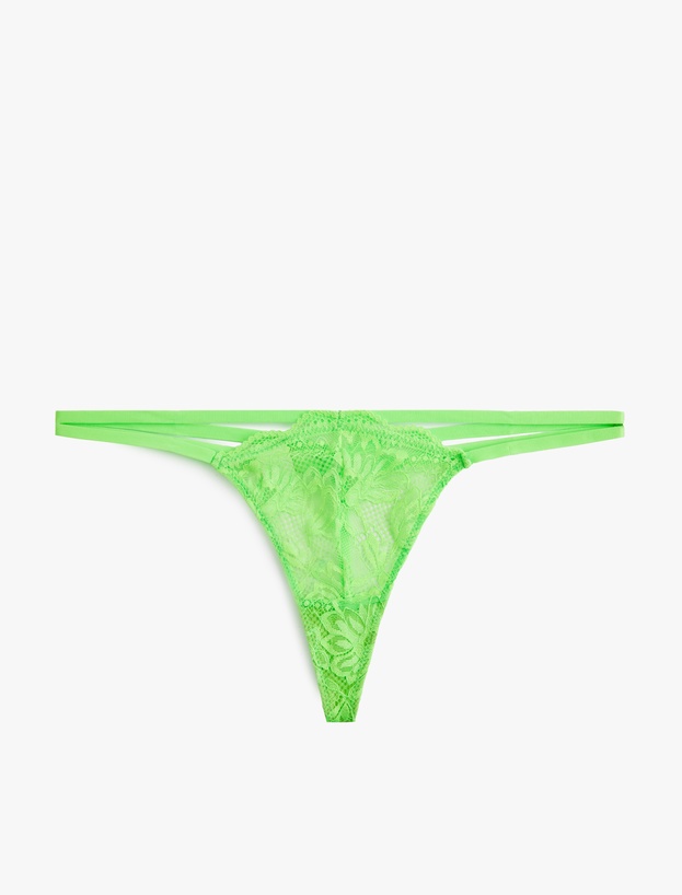 Standart Bel Dantelli String Külot_3