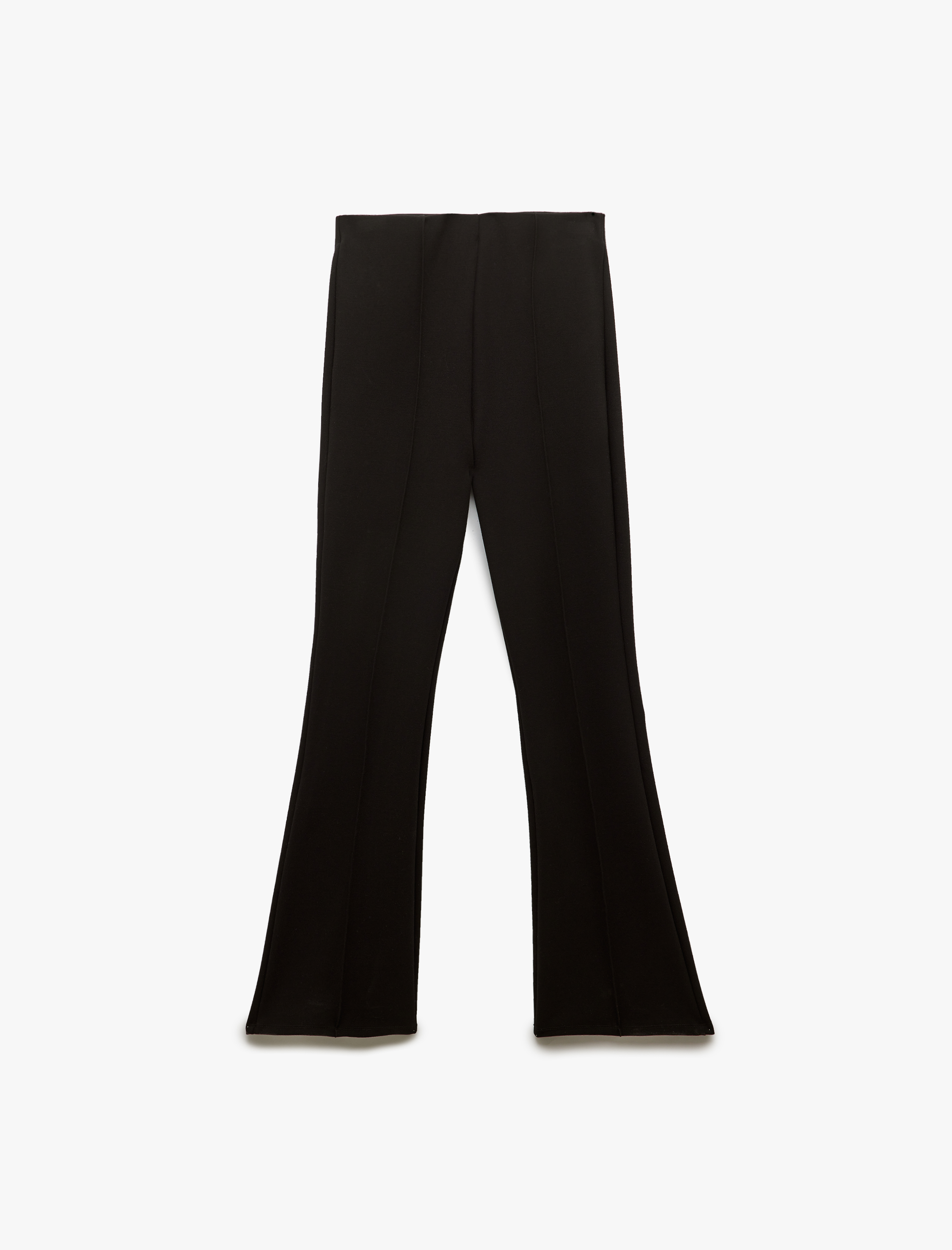 Slim Fit Nervürlü İspanyol Paça Pantolon