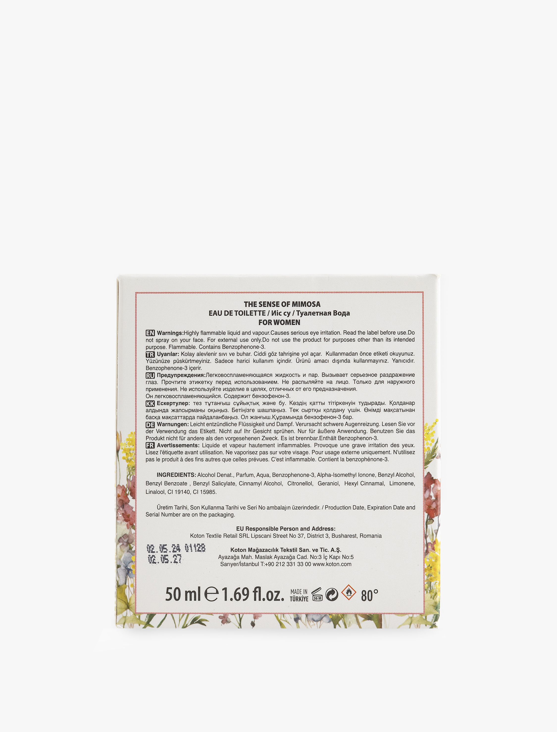  Kadın Parfüm Sense of Mimosa 50 ML