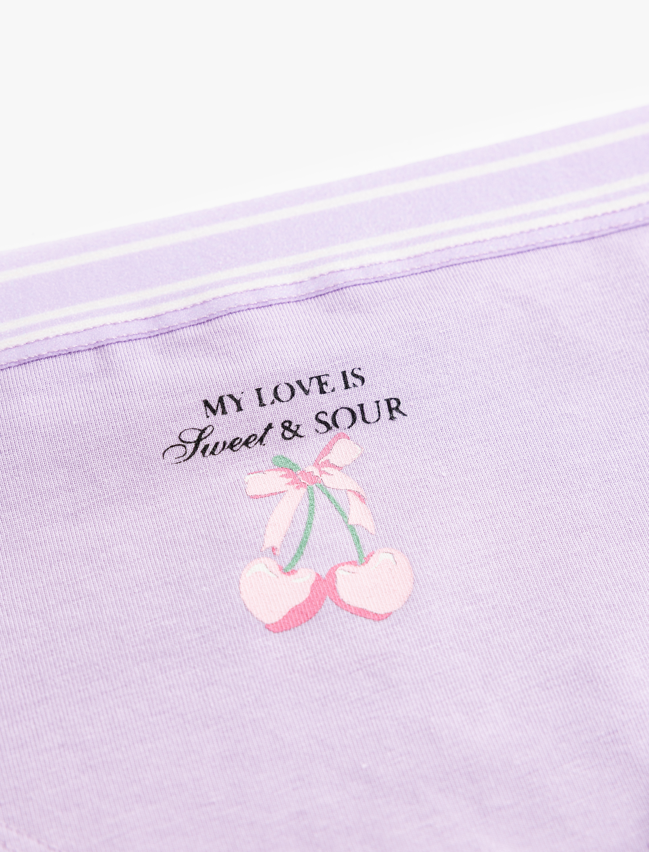   Pamuklu Kiraz Baskılı Hipster Külot