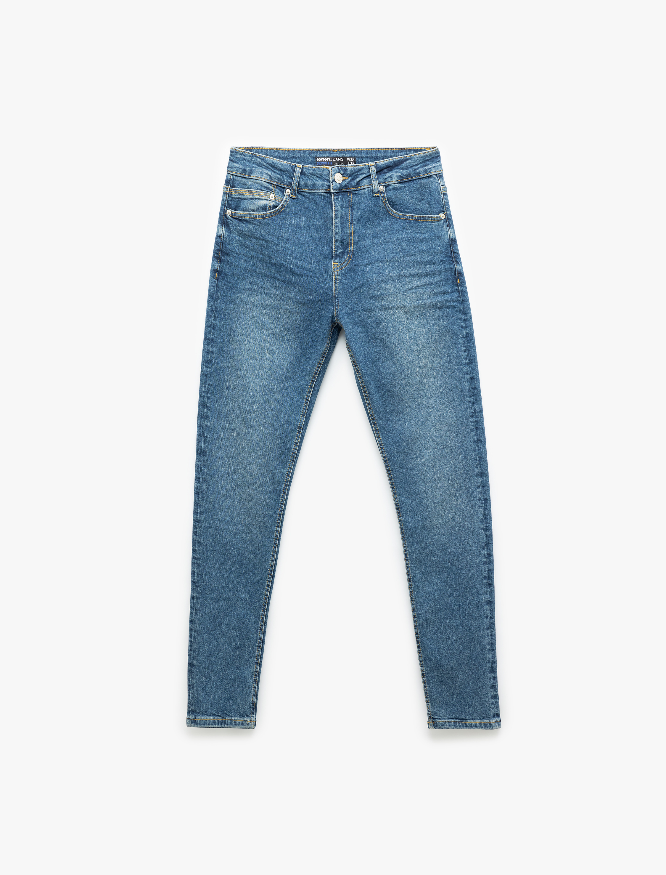   Normal Bel Pamuklu Skinny Fit Jean Pantolon - Michael Jean