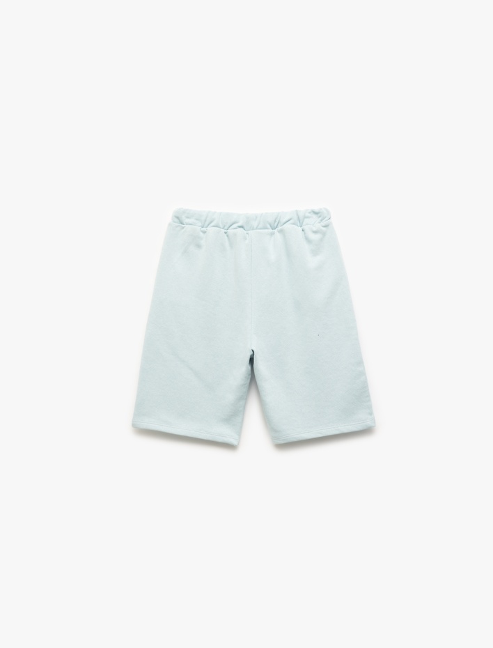 Erkek Çocuk Pamuklu Yan Cepli Beli Bağcıklı Basic Şort