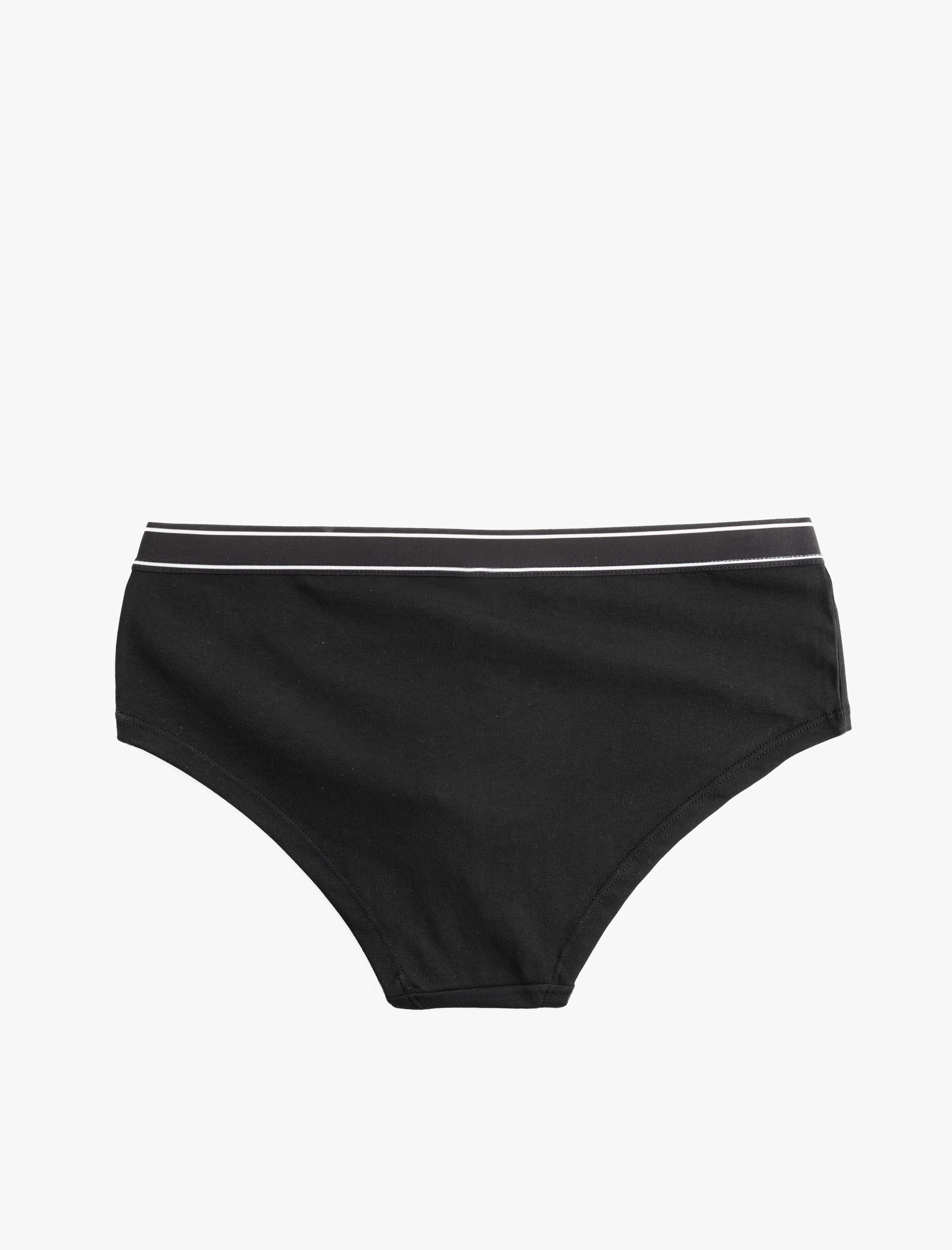   Pamuklu Baskılı Yüksek Bel Hipster Külot