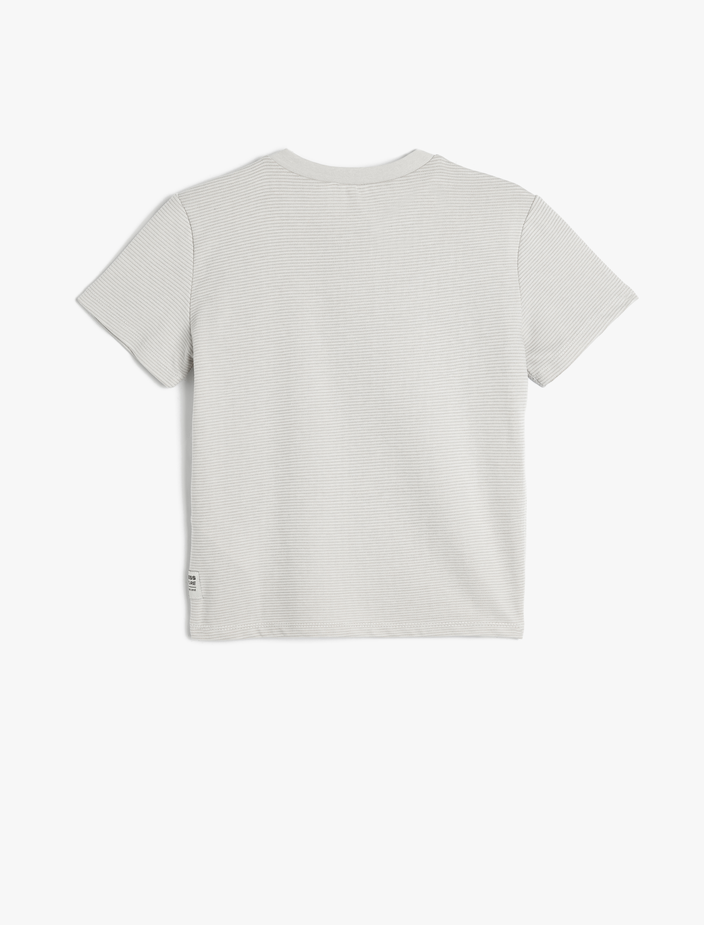 Erkek Çocuk Pamuklu Kısa Kollu Bisiklet Yaka Oversize Basic Tişört