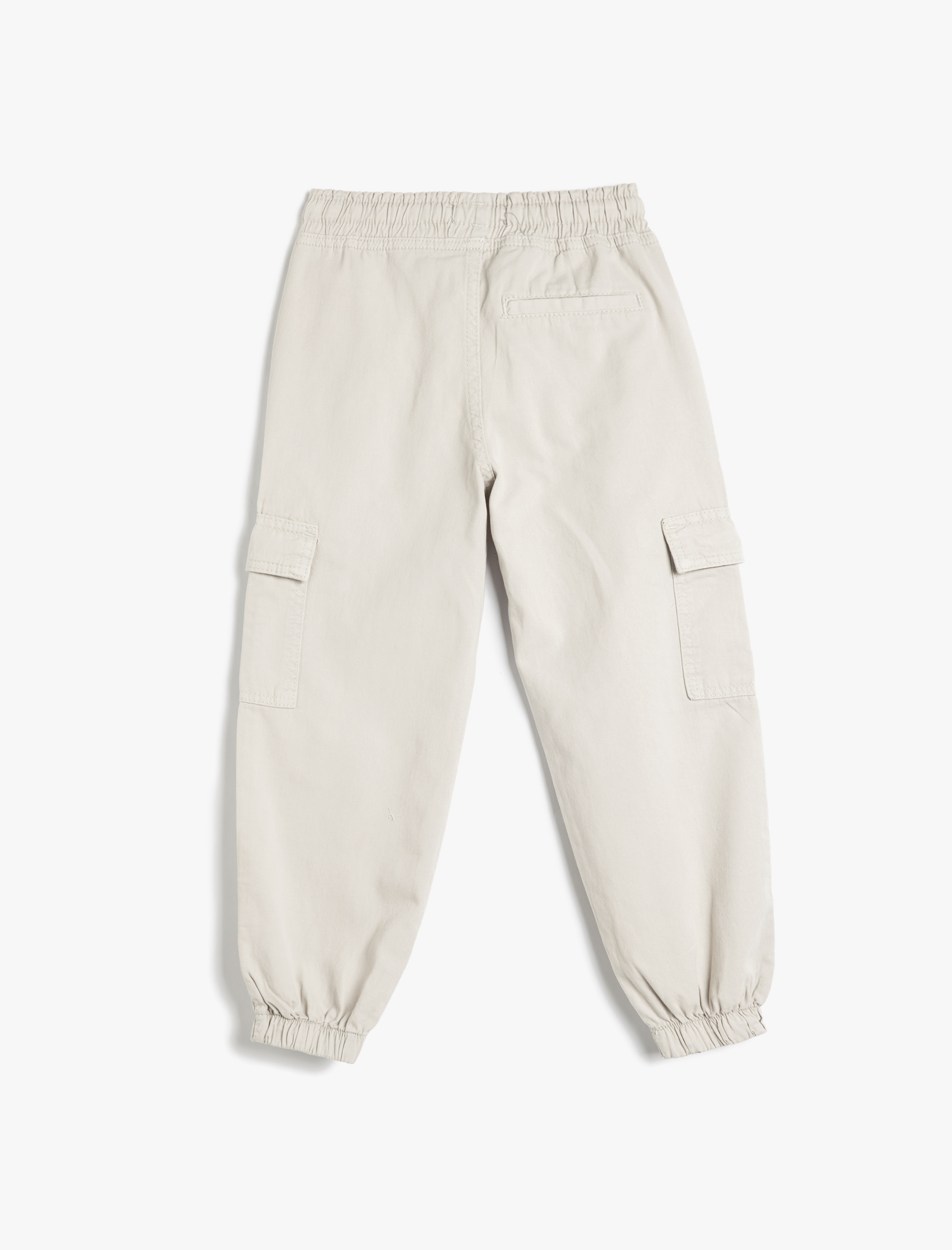 Erkek Çocuk Beli Bağcıklı Kapaklı Cep Detaylı Pamuklu Jogger Pantolon