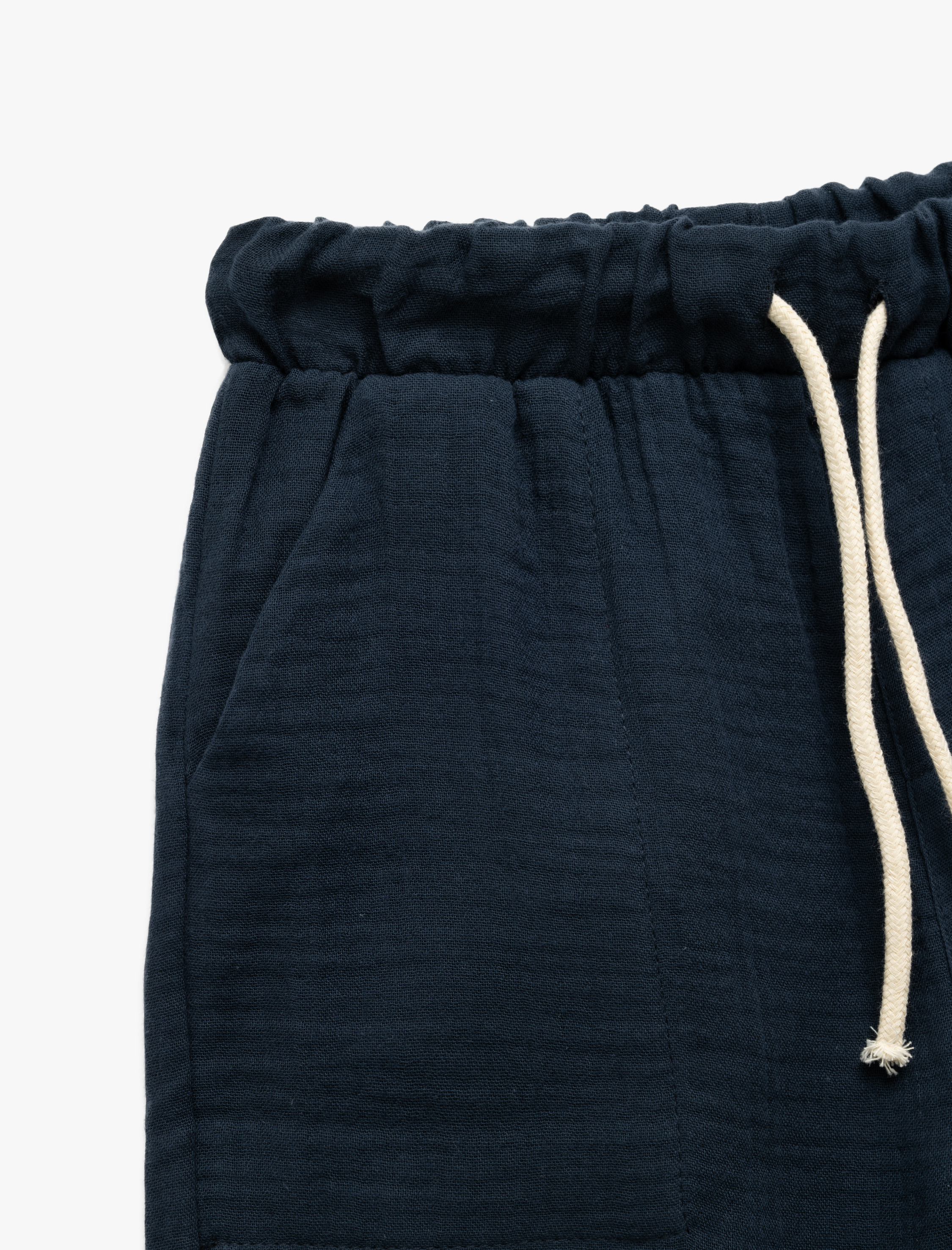  Erkek Çocuk Pamuklu Beli Bağcıklı Cep Detaylı Basic Şort