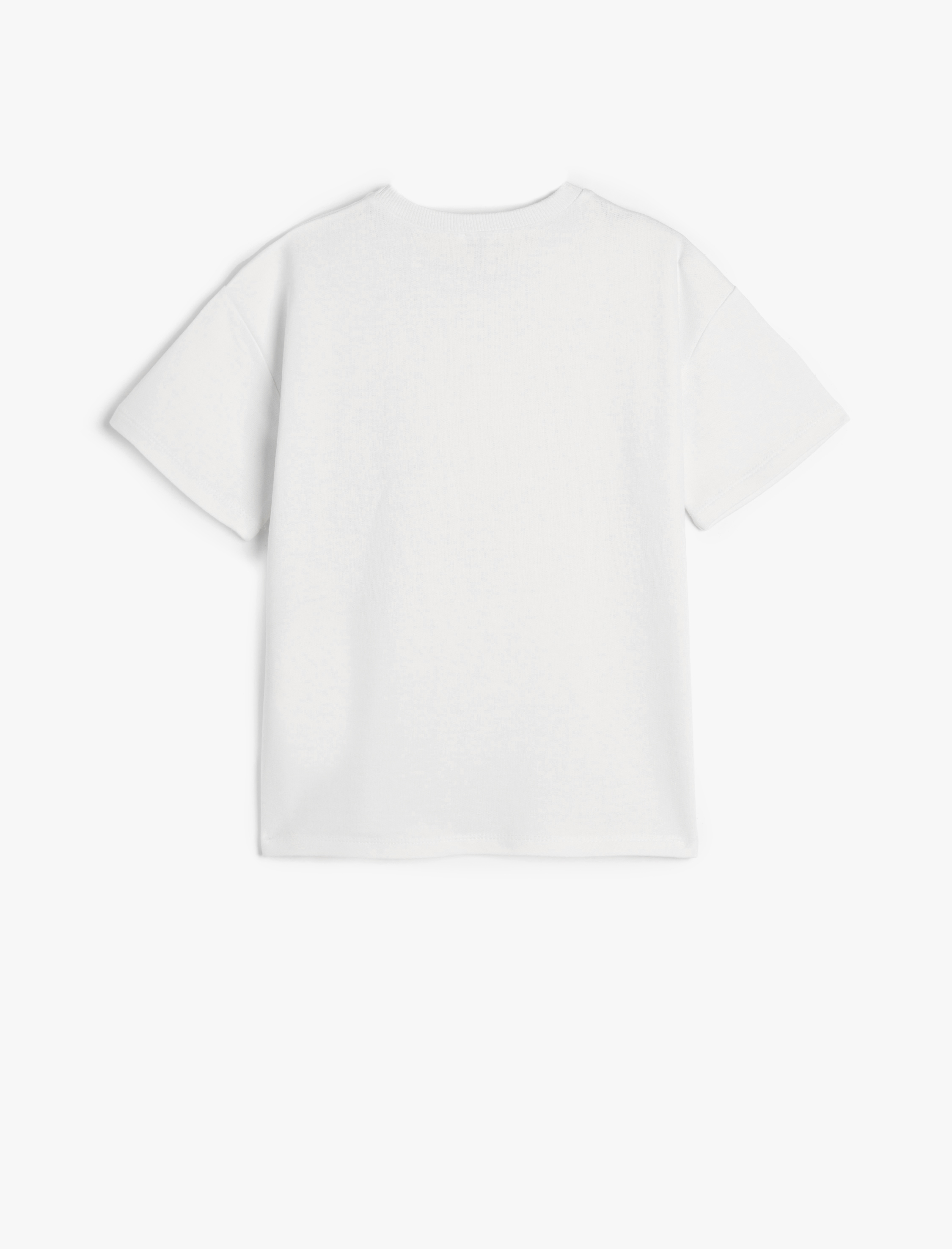  Erkek Çocuk Kısa Kollu Bisiklet Yaka Pamuklu Basic Tişört