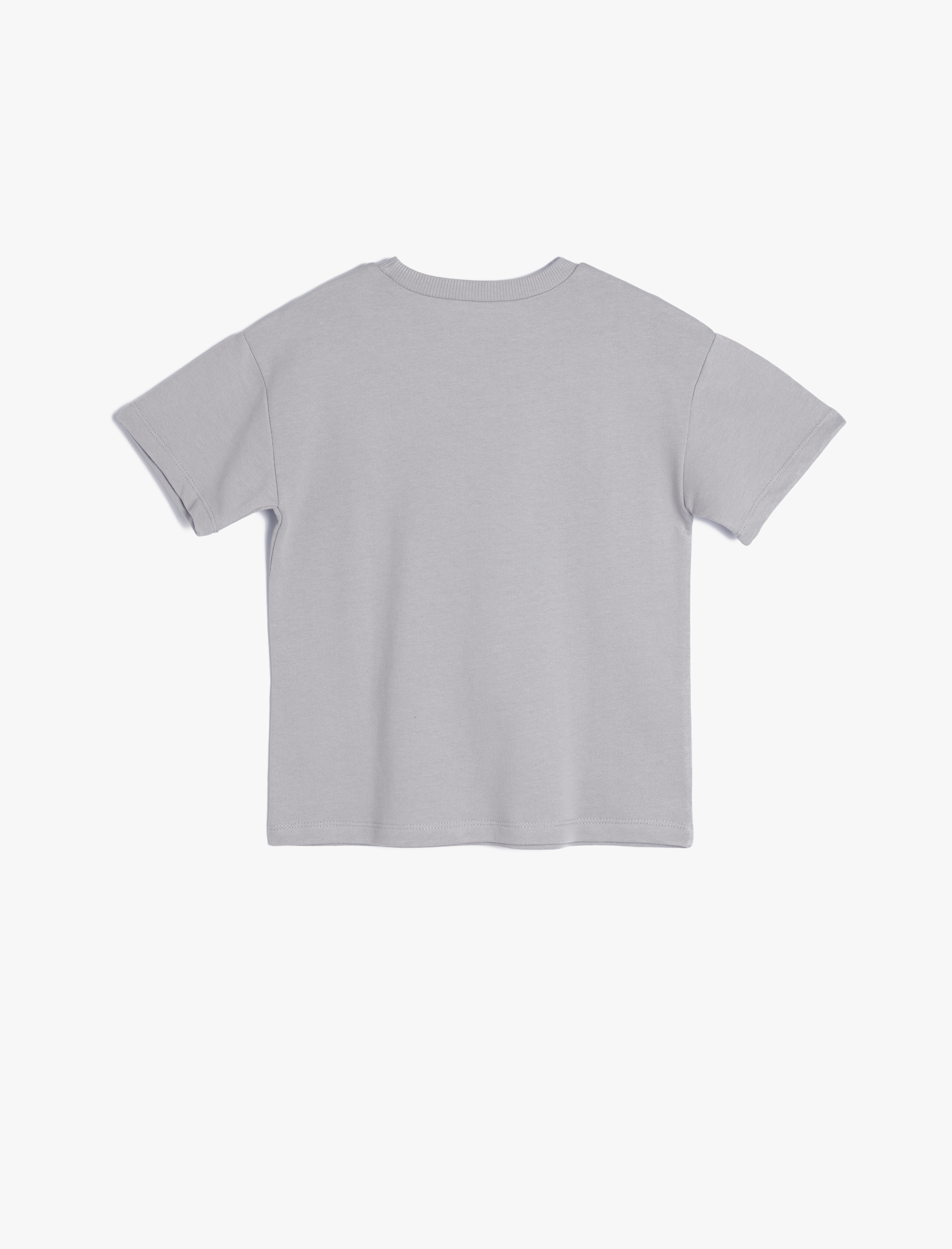  Erkek Çocuk Kısa Kollu Bisiklet Yaka Pamuklu Basic Tişört