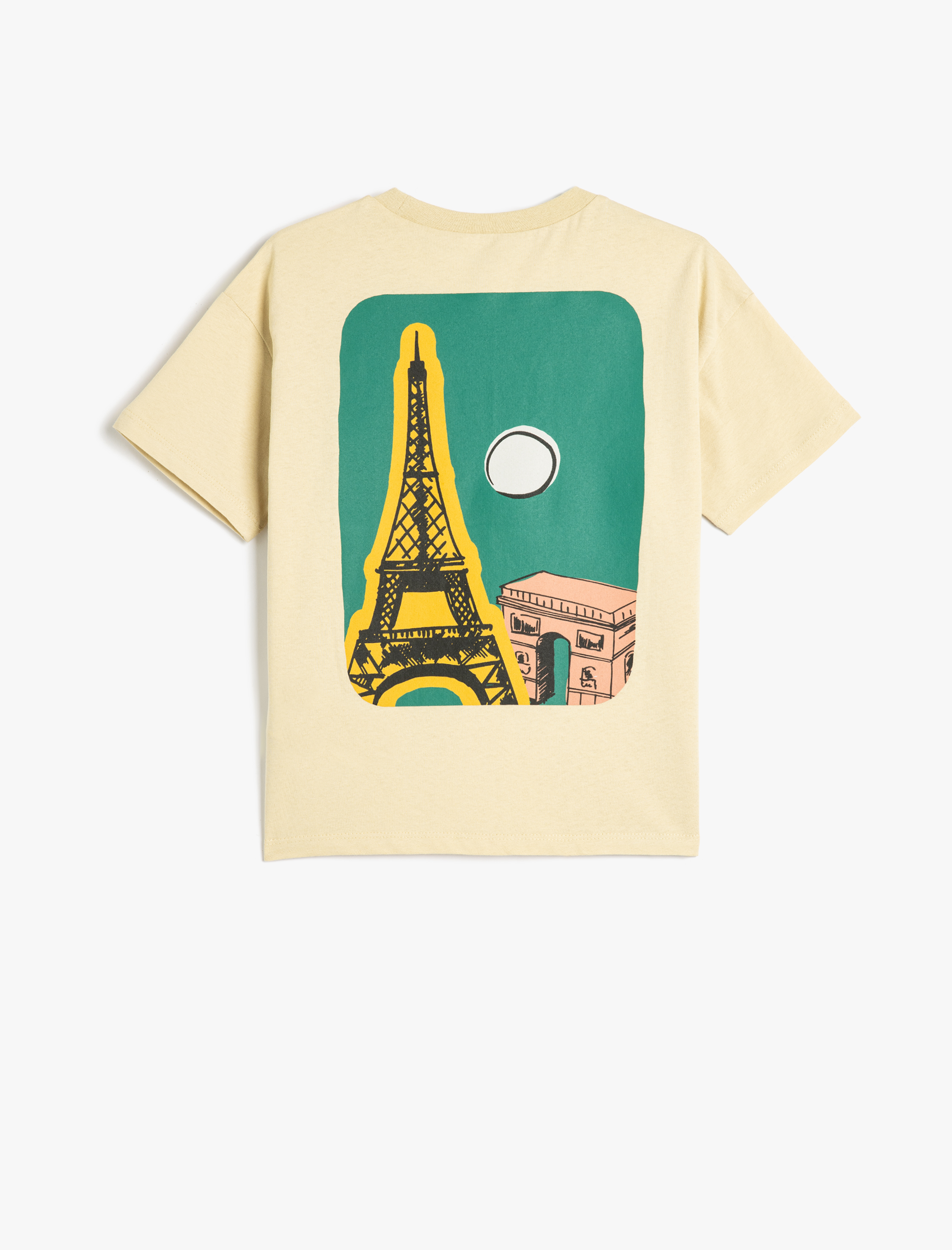  Erkek Çocuk Slogan Baskılı Bisiklet Yaka Kısa Kollu Pamuklu Oversize Tişört