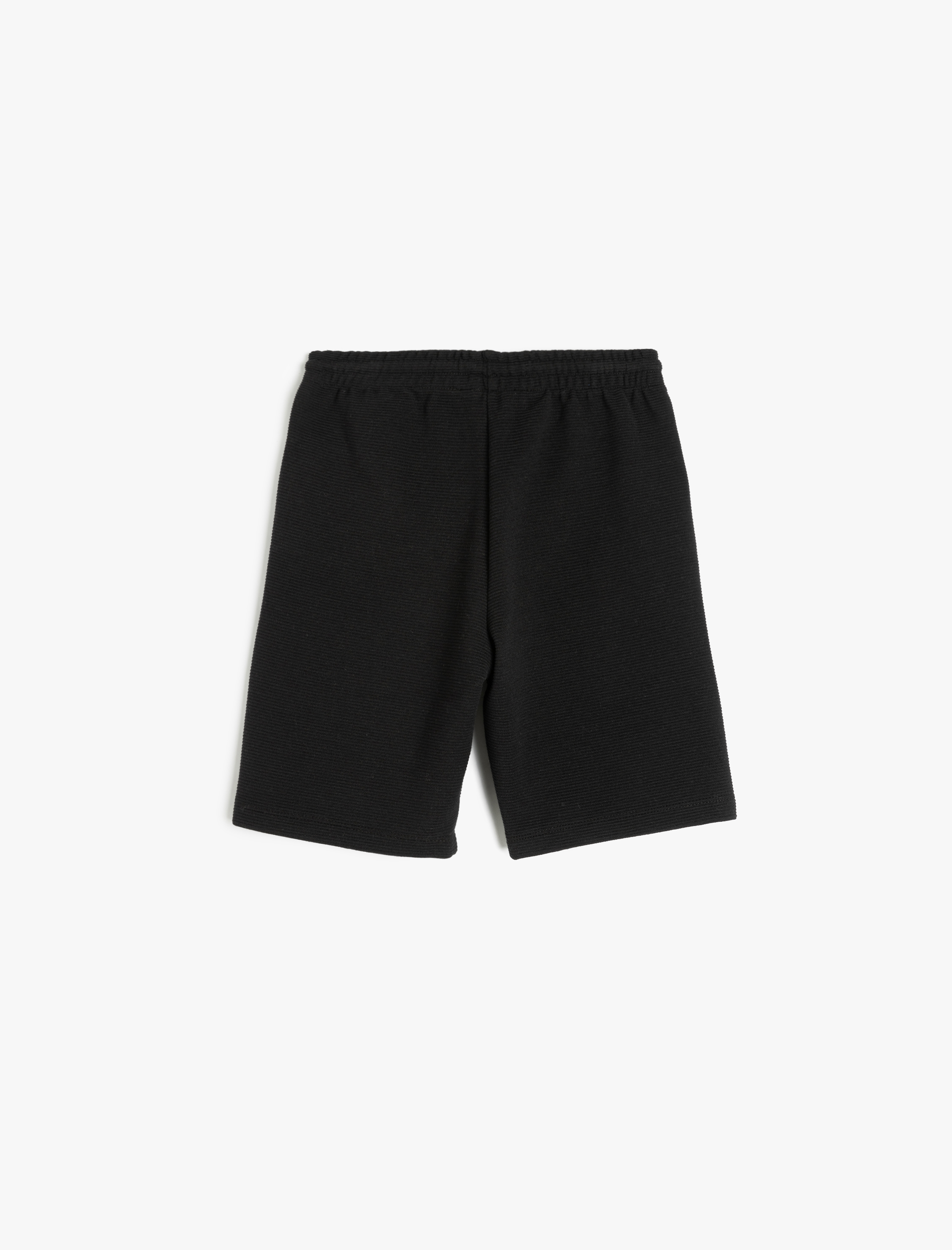  Erkek Çocuk Beli Bağlamalı Baskı Detaylı Cep Detaylı Şort