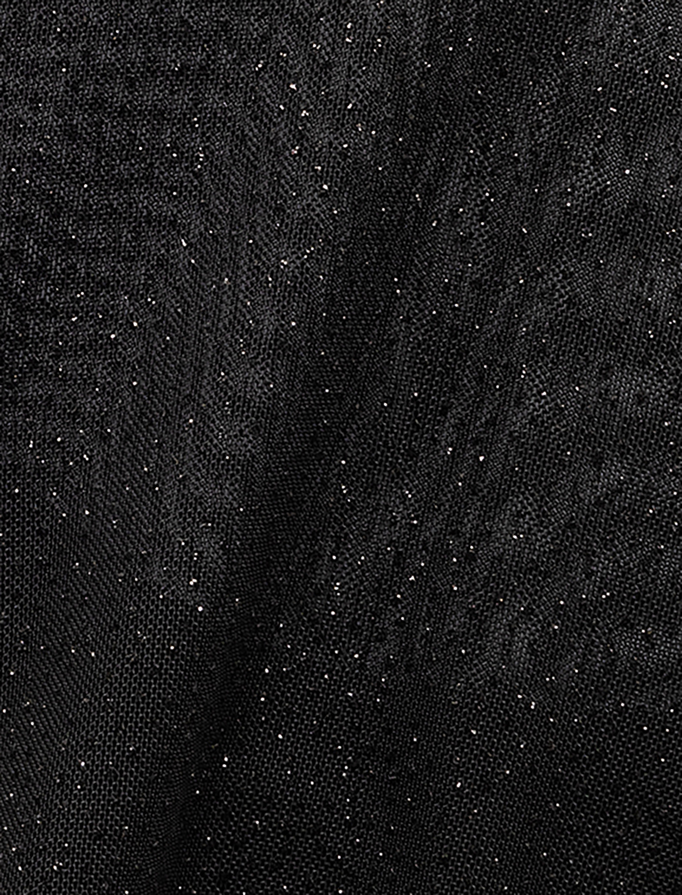   Bisiklet Yaka Kolsuz Astarlı Midi Tül Bodycon Elbise