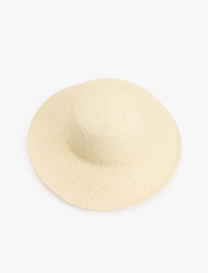 Kadın Tukan Papağan İşleme Detaylı Hasır Şapka - Koton X Sibil Çetinkaya