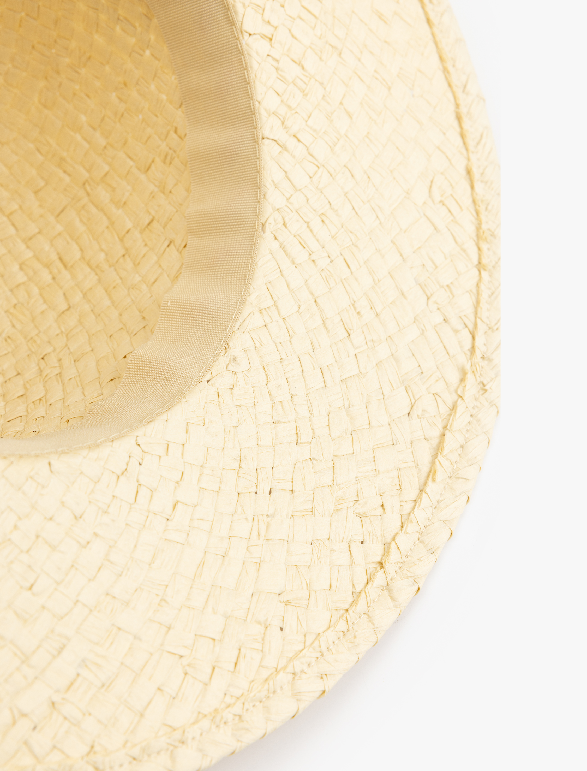  Kadın Yaprak İşleme Detaylı Hasır Şapka  - Koton X Sibil Çetinkaya