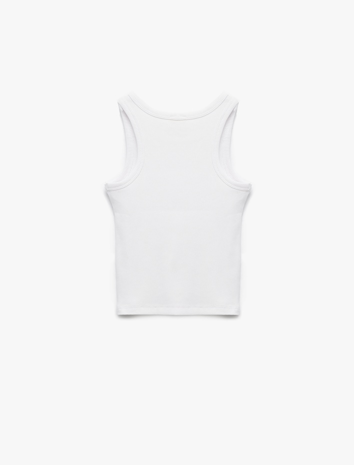 Kız Çocuk Pamuklu Bisiklet Yaka Kolsuz Kaşkorse Basic Atlet