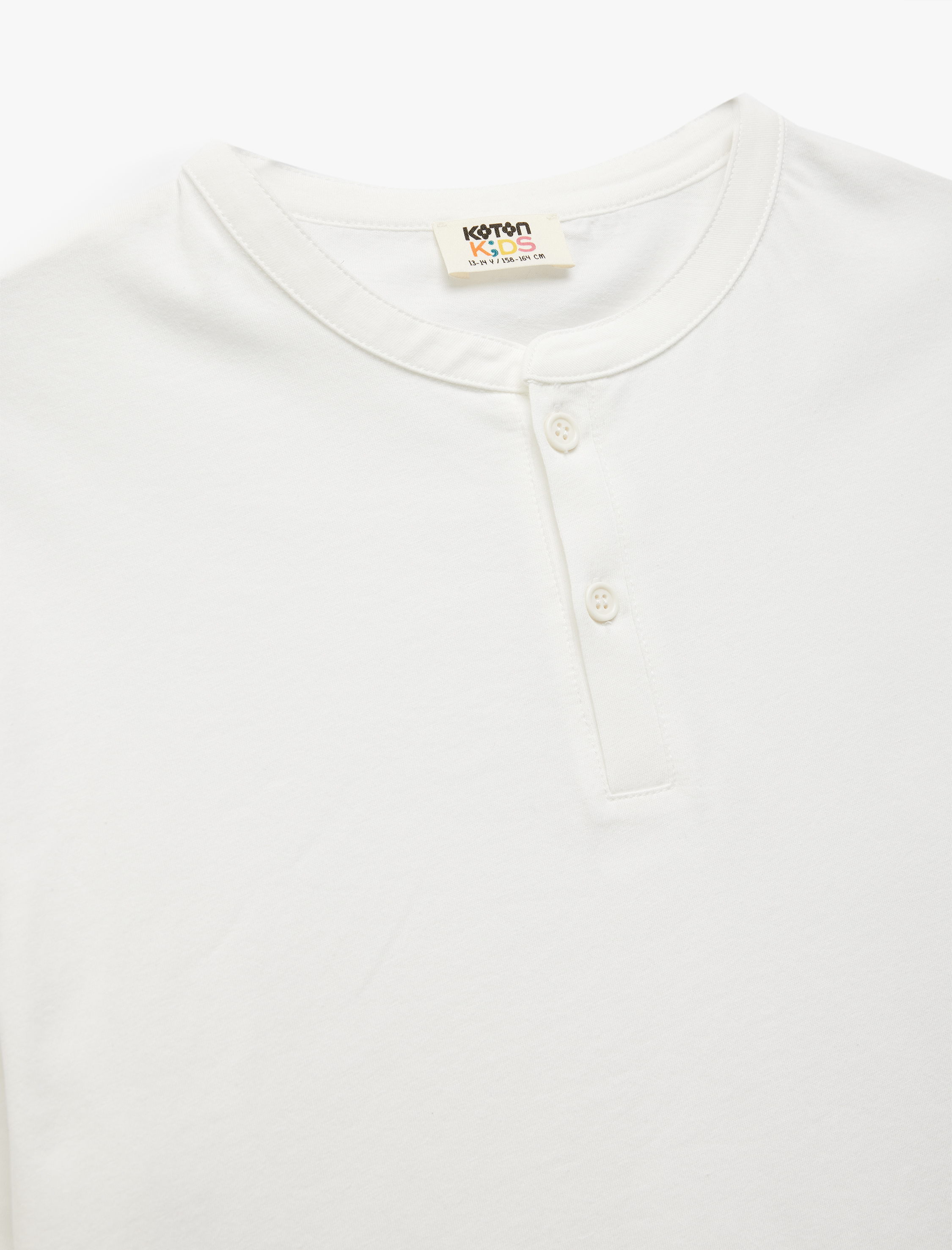  Erkek Çocuk Pamuklu Kısa Kollu Bisiklet Yaka Düğmeli Basic Tişört