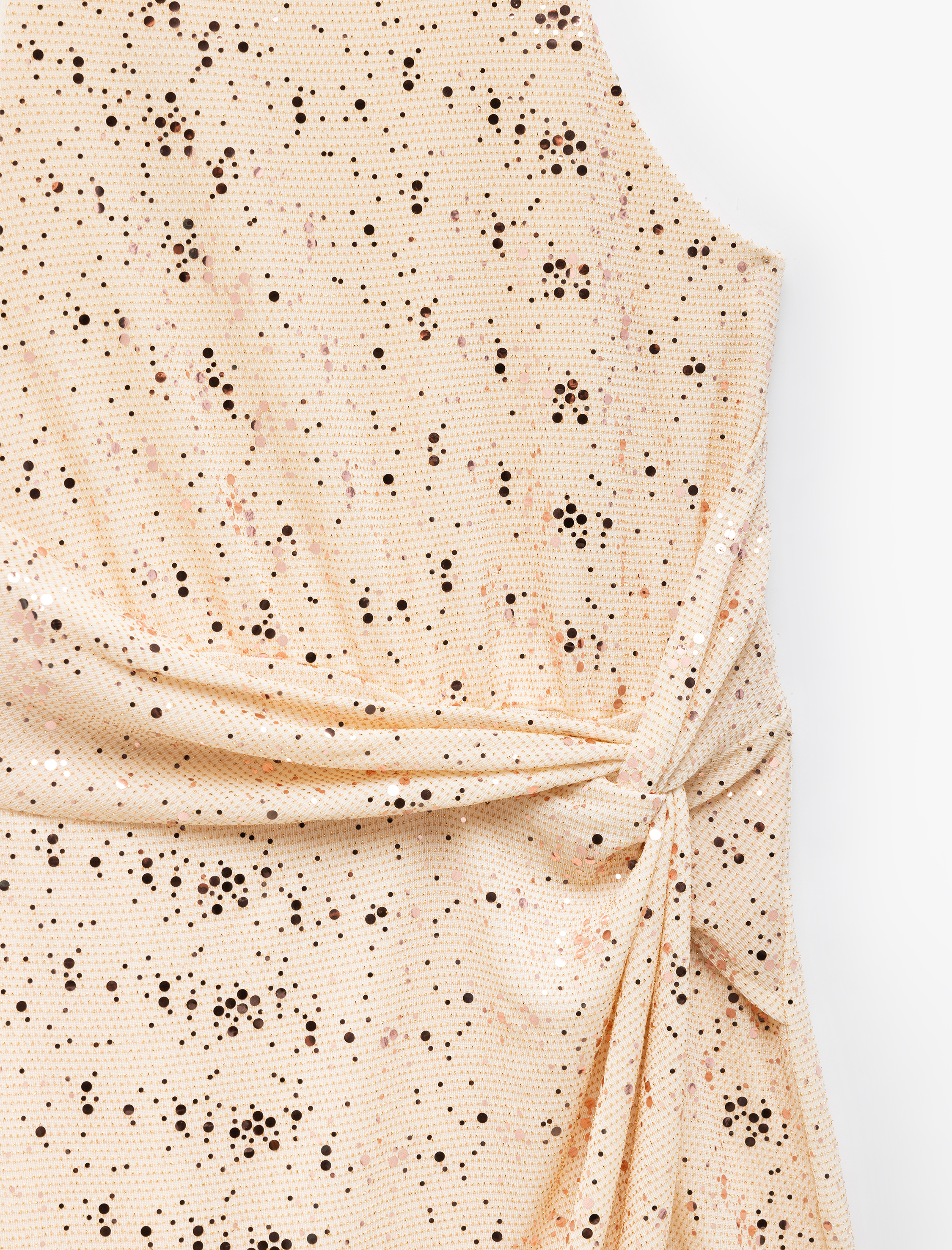 Simli Halter Yaka Kolsuz Bodycon Mini Elbise