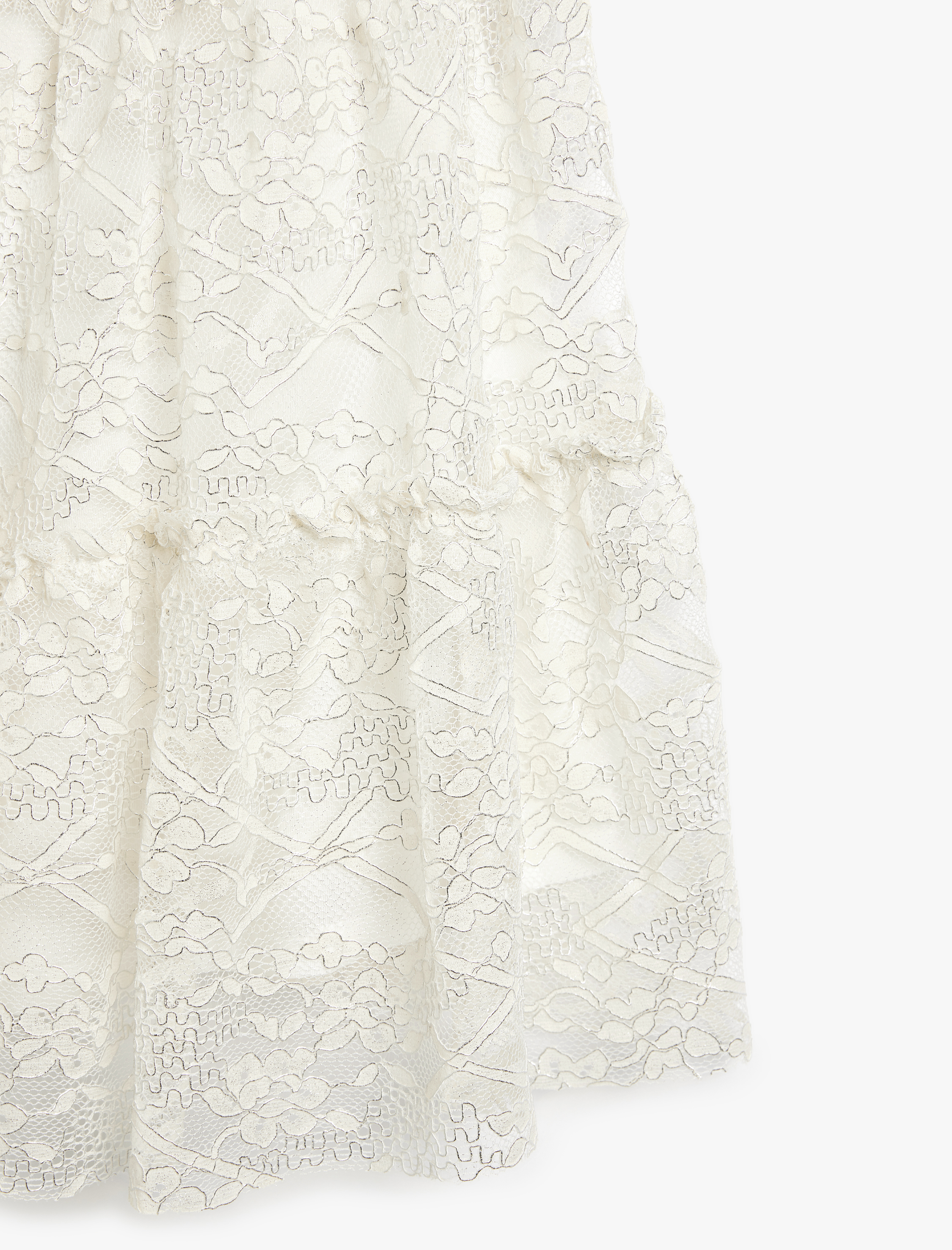   İp Askılı Dantel Detaylı Büzgülü Bağcıklı Volanlı Katlı Mini Elbise