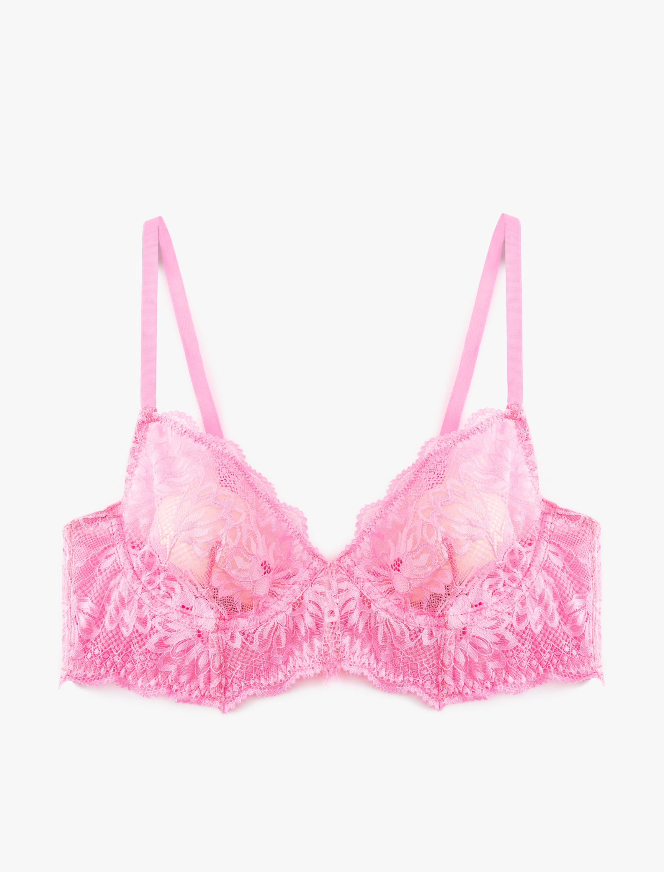   Rahat Kalıp Dolgusuz Dantelli Balenli Sütyen