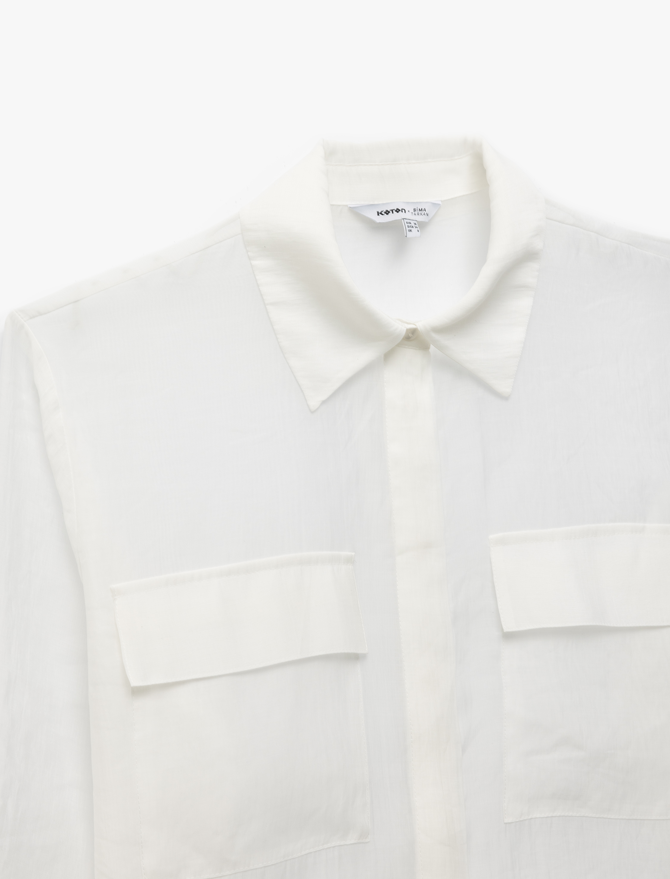   Koton X Sima Tarkan - Cep Detaylı Klasik Yaka Uzun Kollu Gömlek